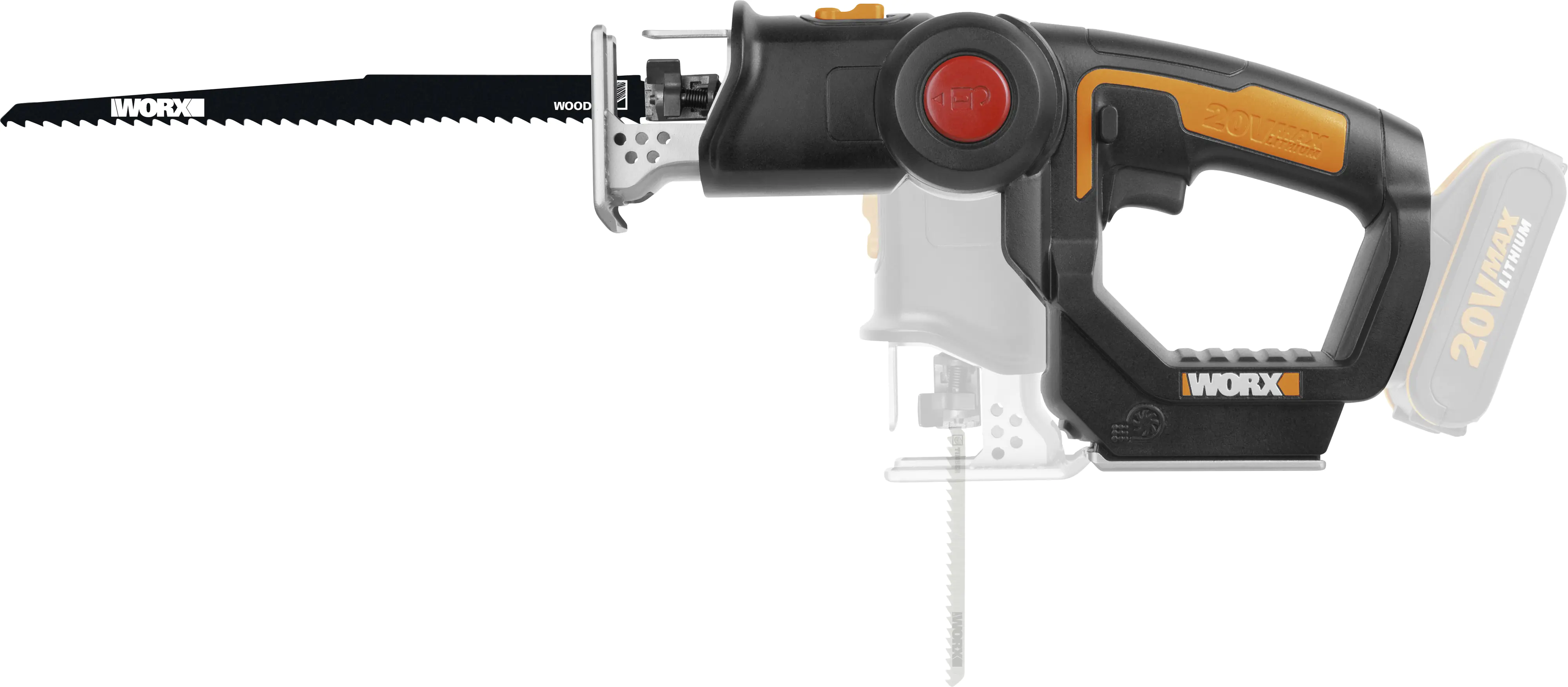 Worx Akku-Multisäge Axis WX550.9 20 V, ohne Akku und Ladegerät Worx Akku-Multisäge Axis WX550.9 20 V, ohne Akku und Ladegerät