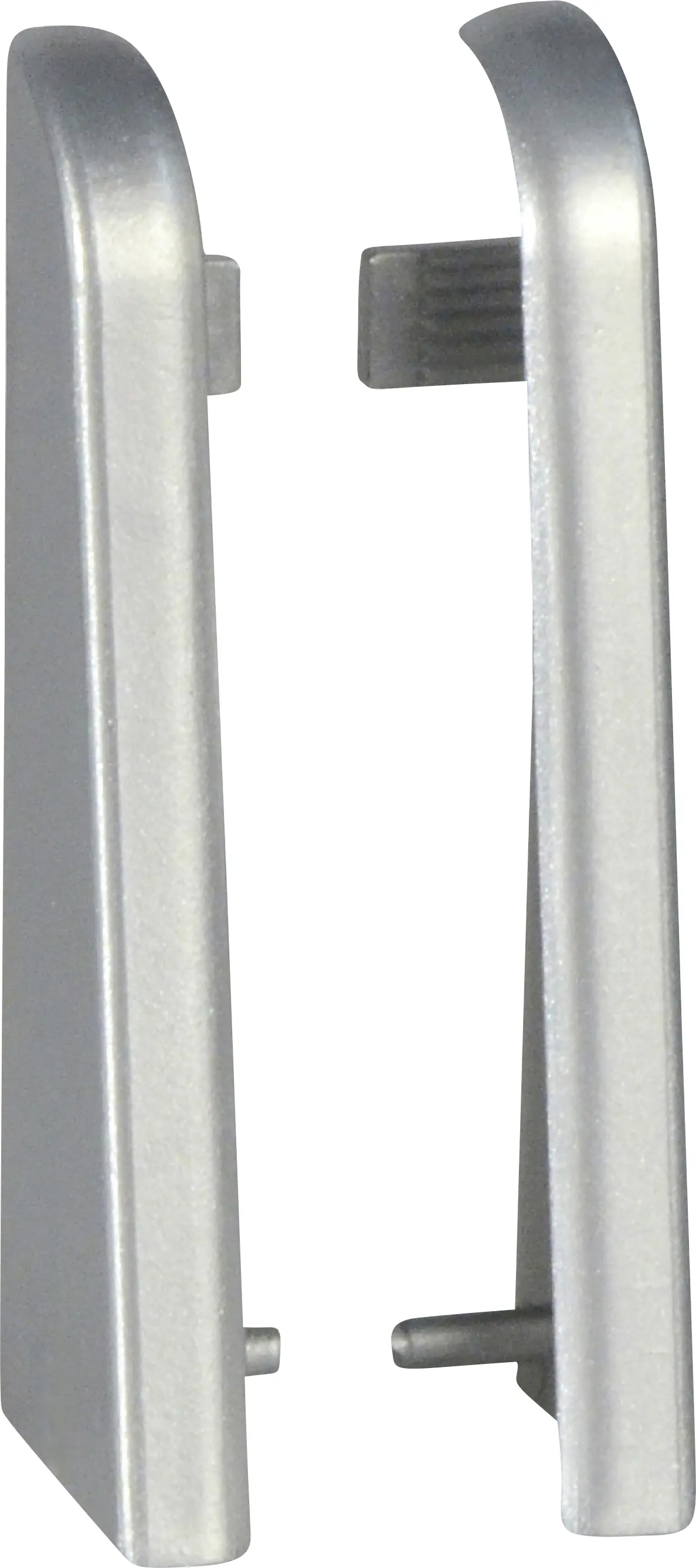 Neuhofer Endstück 10 x 20 x 60 mm Silber bedampft