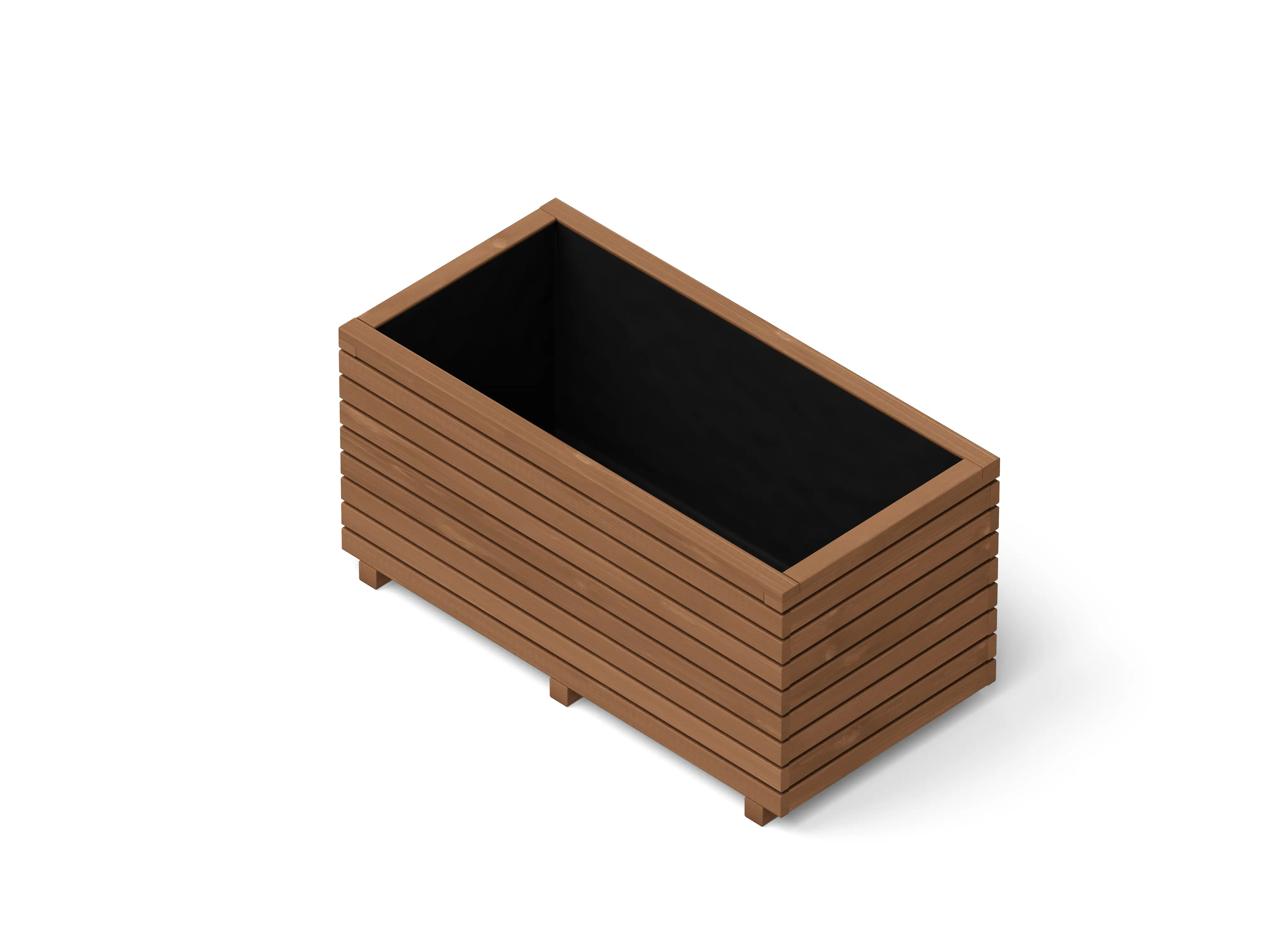 Upyard Pflanzkübel TerraBox Low Holz 100 x 50 cm natur inkl. Einlage