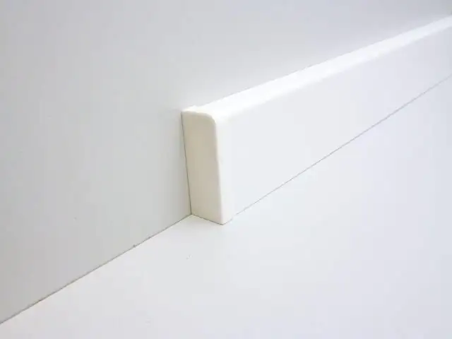 B.S. Bauprogramm Endstück für Sockelleiste 18 x 50 mm weiß links