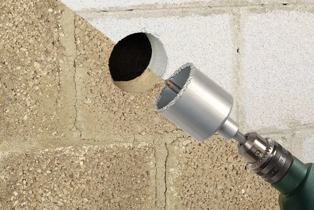 Wolfcraft Bohrkranz Ø 103 mm Hartmetall inkl. Schaft und Bohrer