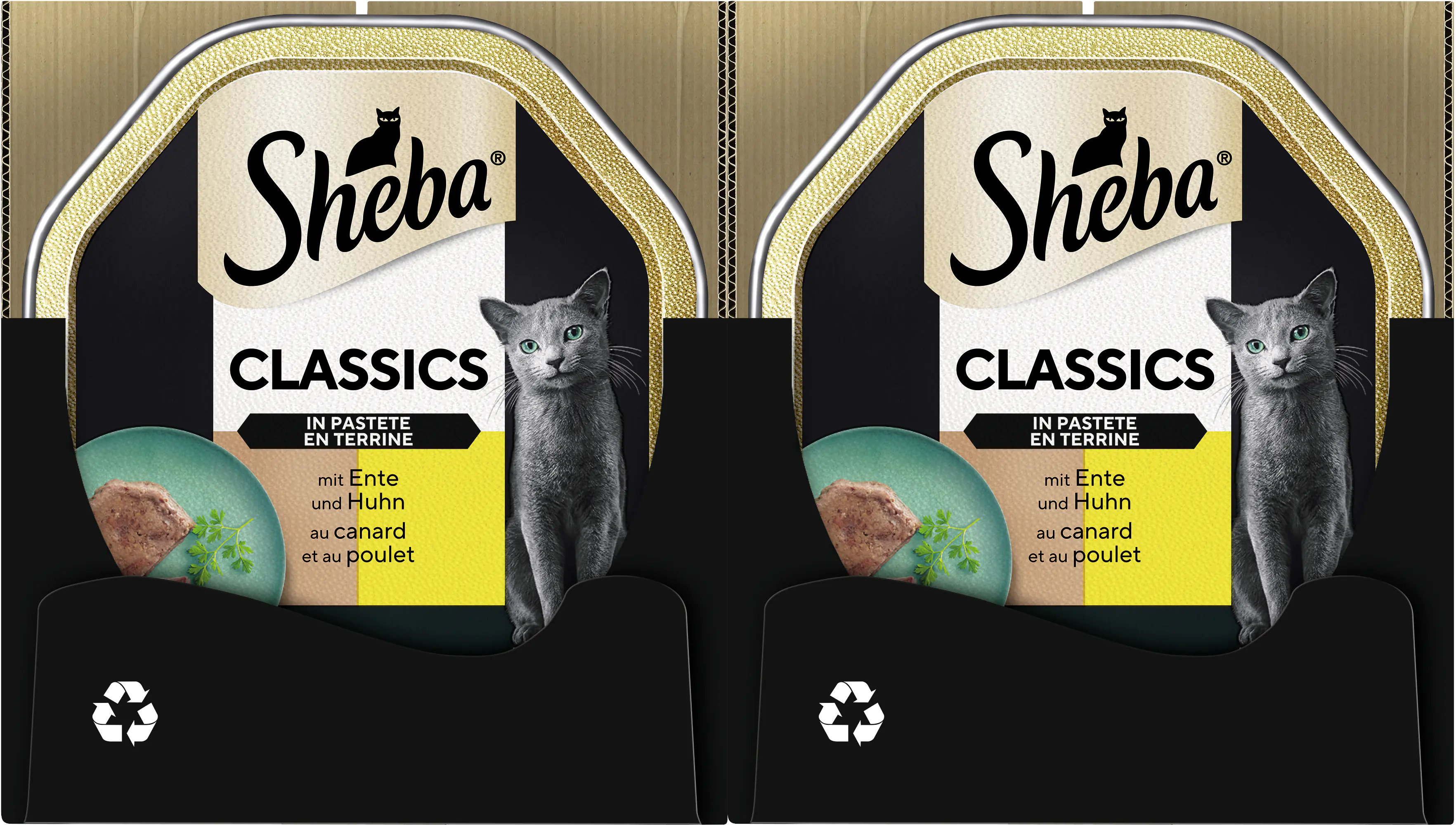 Sheba Classics in Pastete mit Ente & Huhn Katzenfutter 85 g Sheba Classics in Pastete mit Ente & Huhn Katzenfutter 85 g