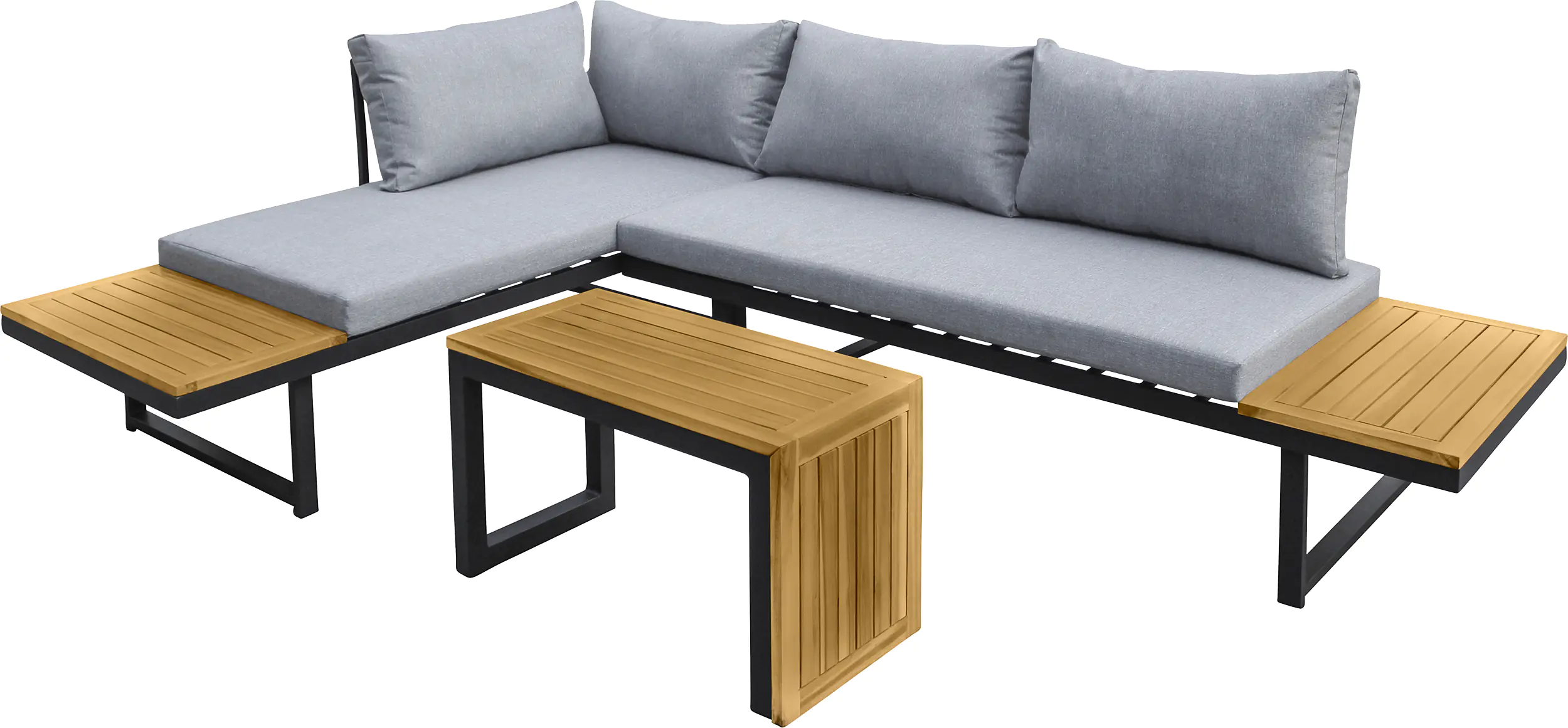 Primaster Gartenmöbel-Set Sungardo Aluminium/Teakholz