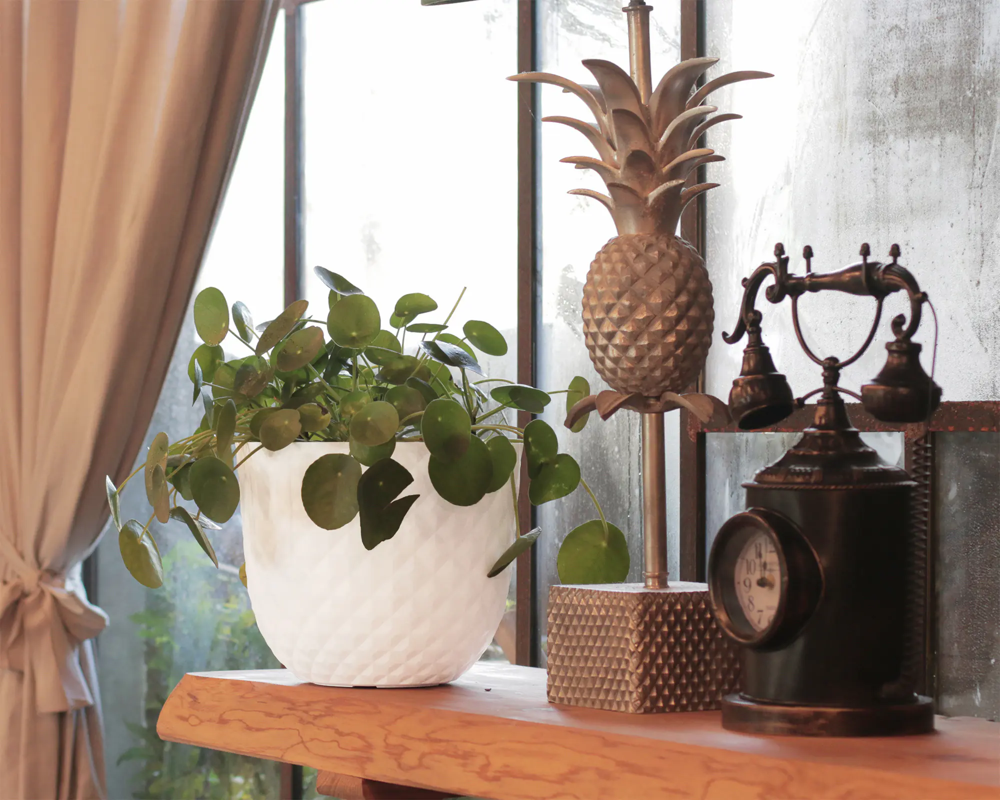 Artevasi Pflanztopf Havana Tropical Kunststoff granit weiß matt Ø 20 x 16 cm