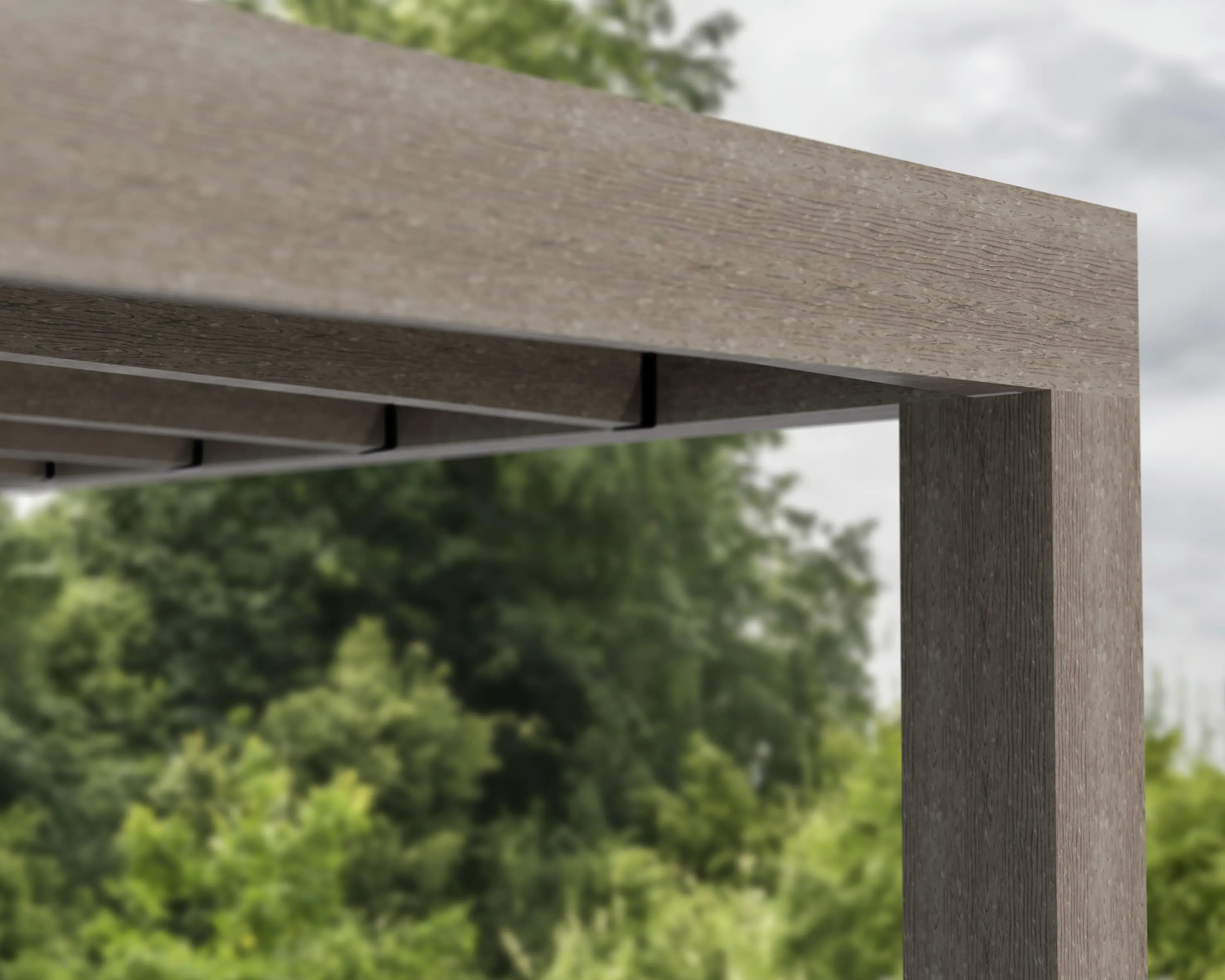 Canopia Terrassenüberdachung Helsinki Holz 795 x 294 cm braun