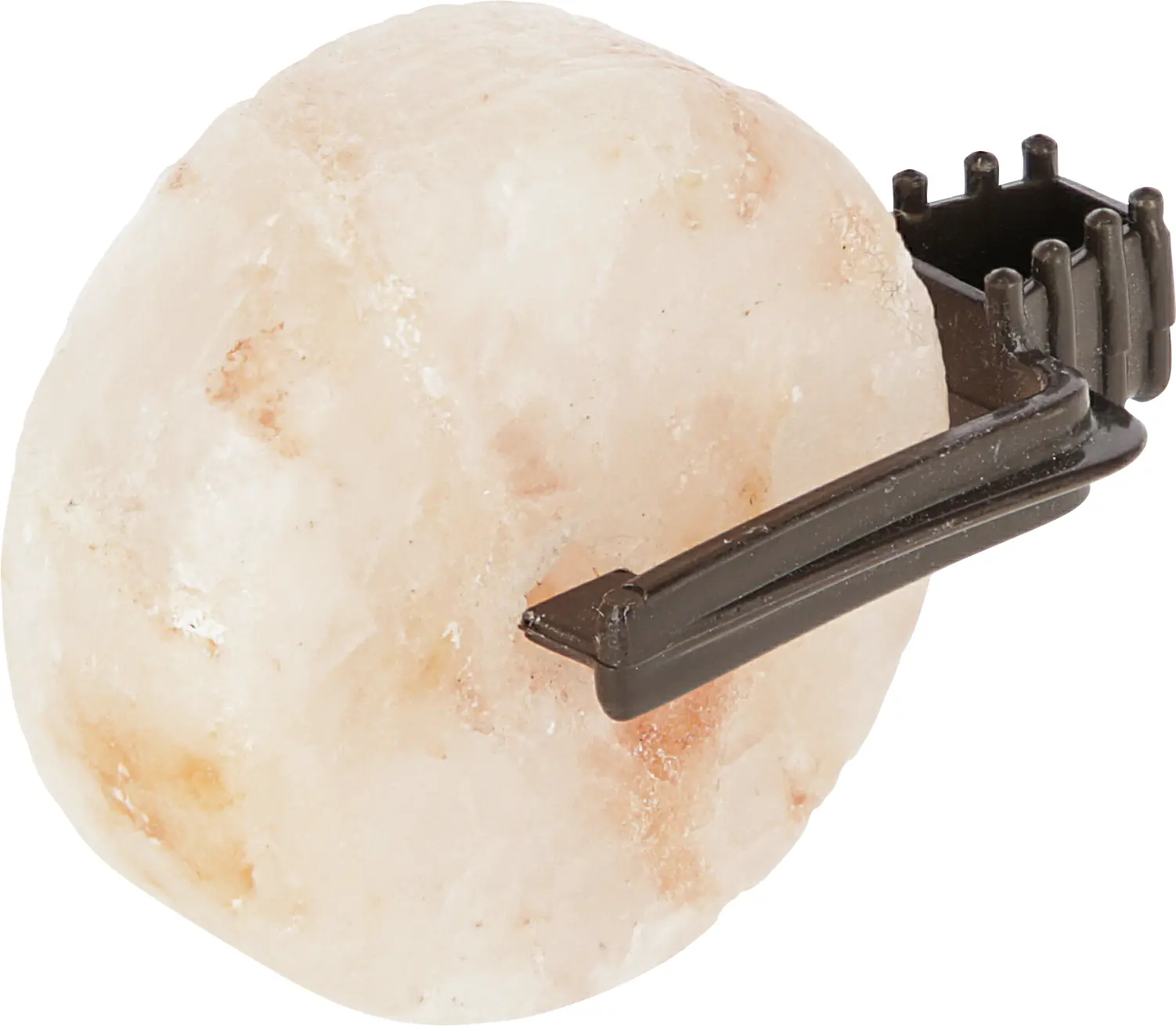 Kerbl Leckstein aus Bergkristallsalz 80 g  Ø 5 cm inklusive Halter