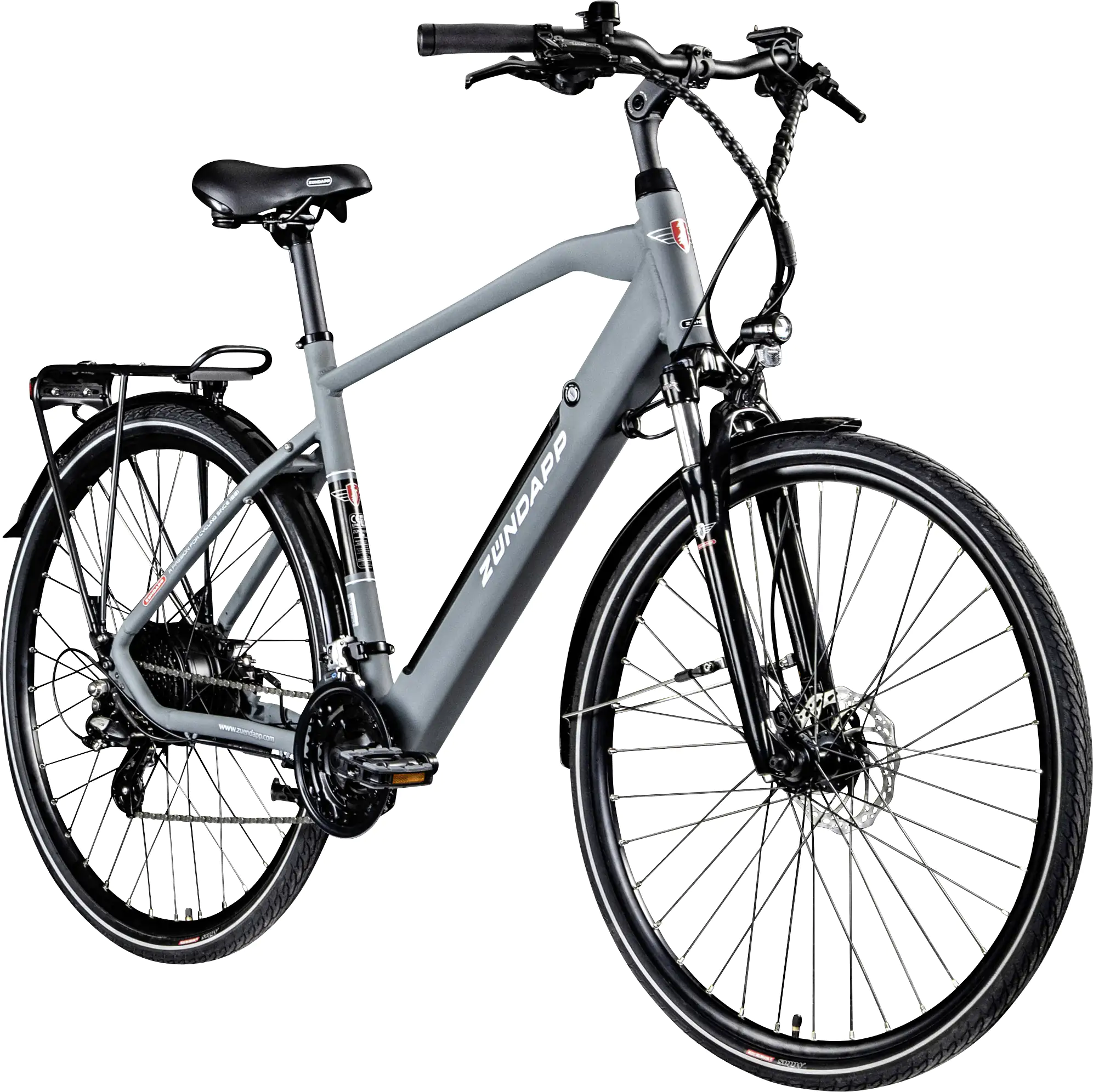 Zündapp E-Bike Trekking Z810 Herren 28 Zoll 8-Gang 550 Wh grau