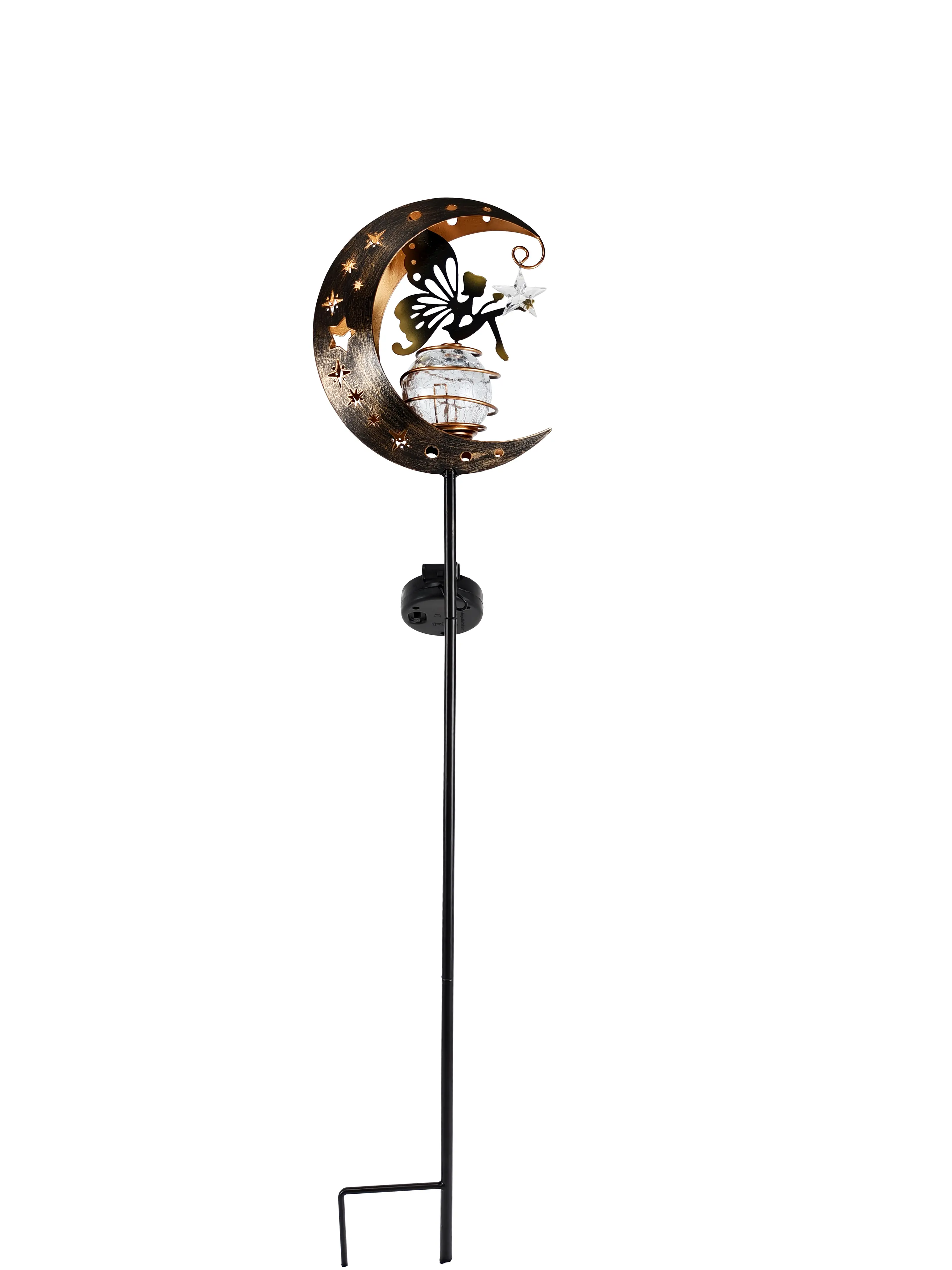 Dapo LED Solarstecker Lichtstab Mondlicht warmweiß