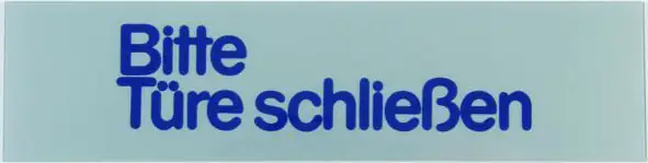 Conacord Klebeschild " Tür schließen"