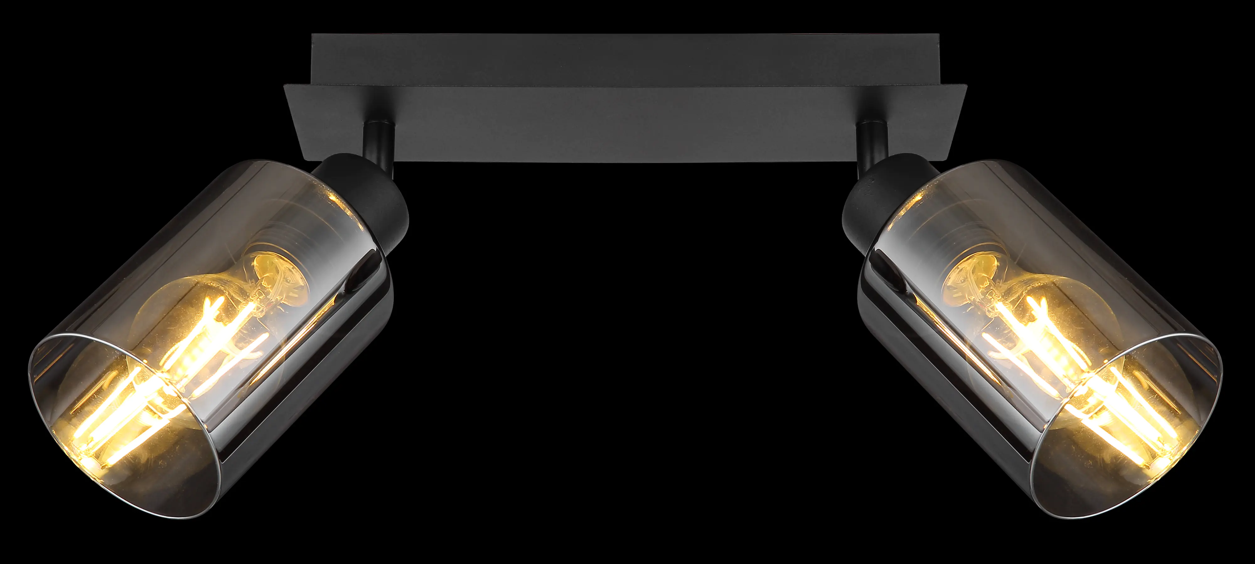 Globo 2er Spot Hadera schwarz 27 x 9 cm 2 x E 27, max. 15 W, dimmbar