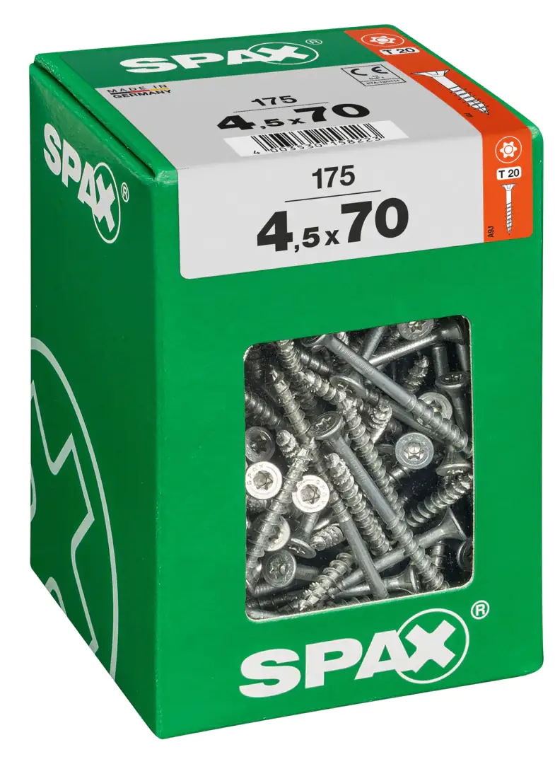 Spax Universalschrauben 4.5 x 70 mm TX 20 - 175 Stk.