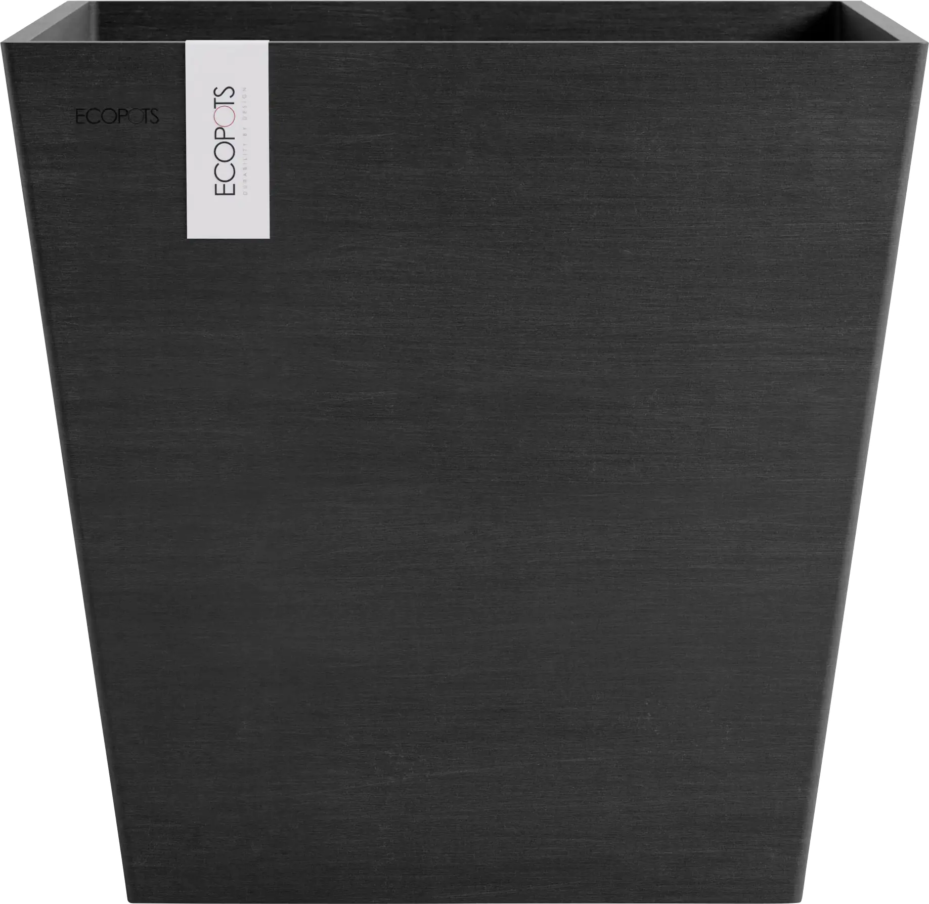 Ecopots Pflanztopf Rotterdam 45 x 45 x 44 cm dunkelgrau Ecopots Pflanztopf Rotterdam 45 x 45 x 44 cm dunkelgrau