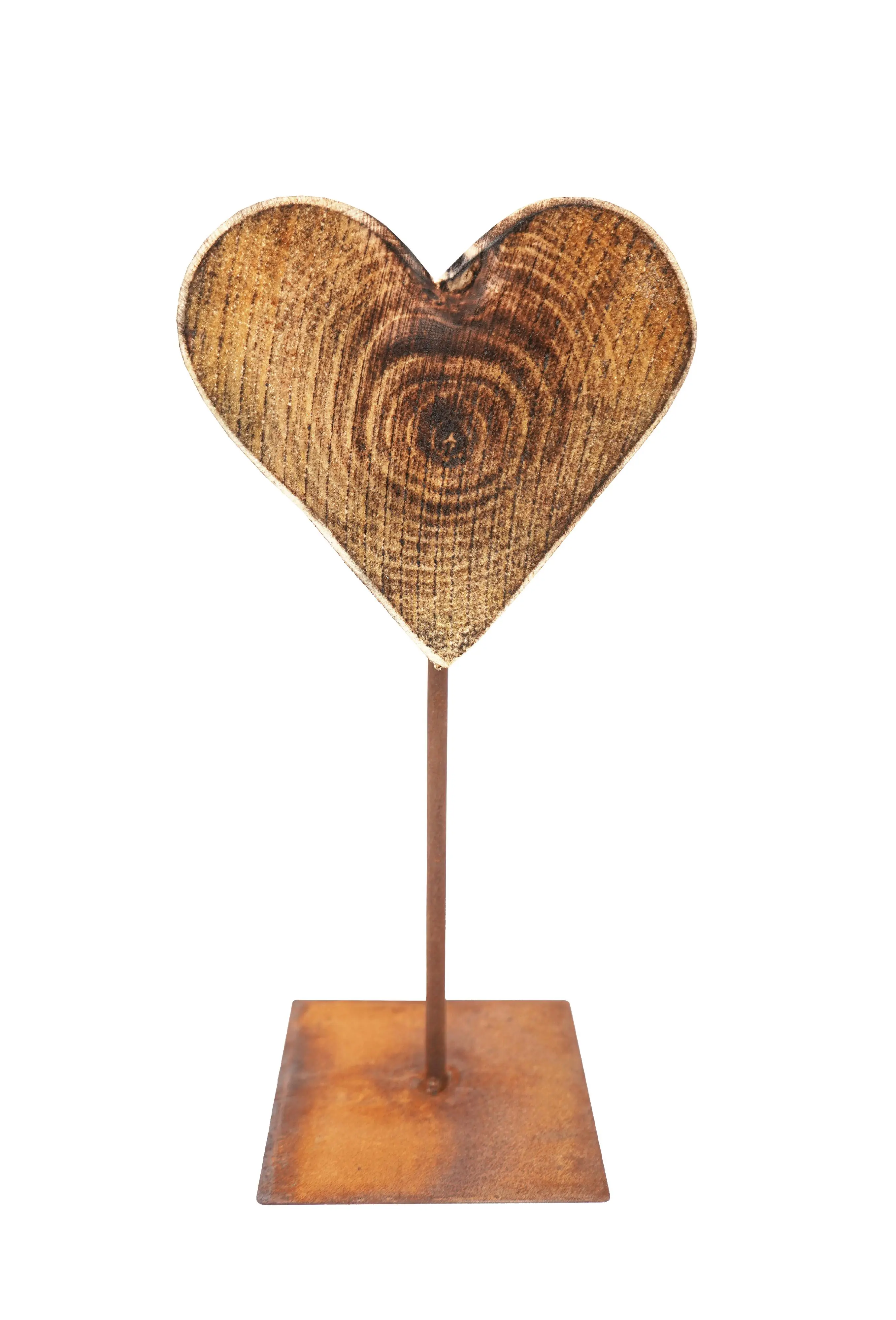 Badeko Holzherz 34 x 15 cm natur