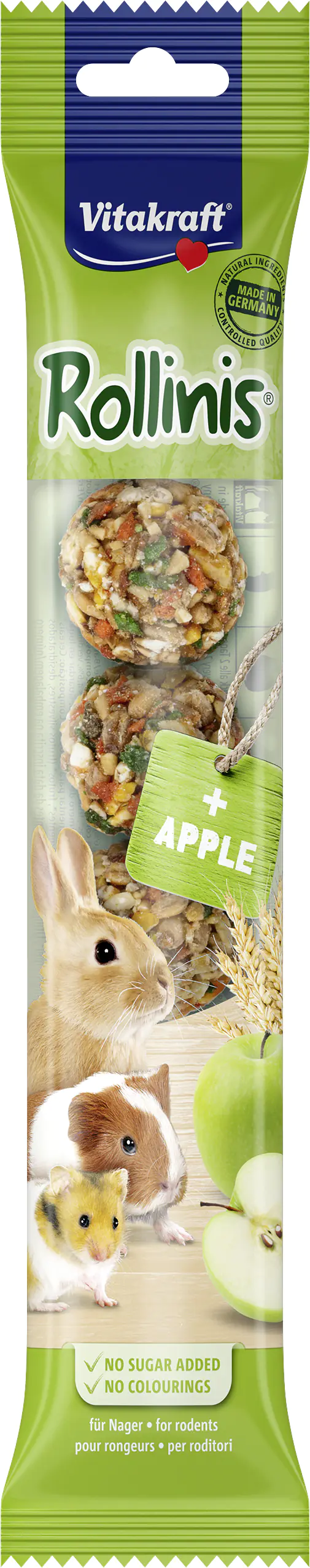Vitakraft Rollinis® Nagersnack Apfel 7 Stück