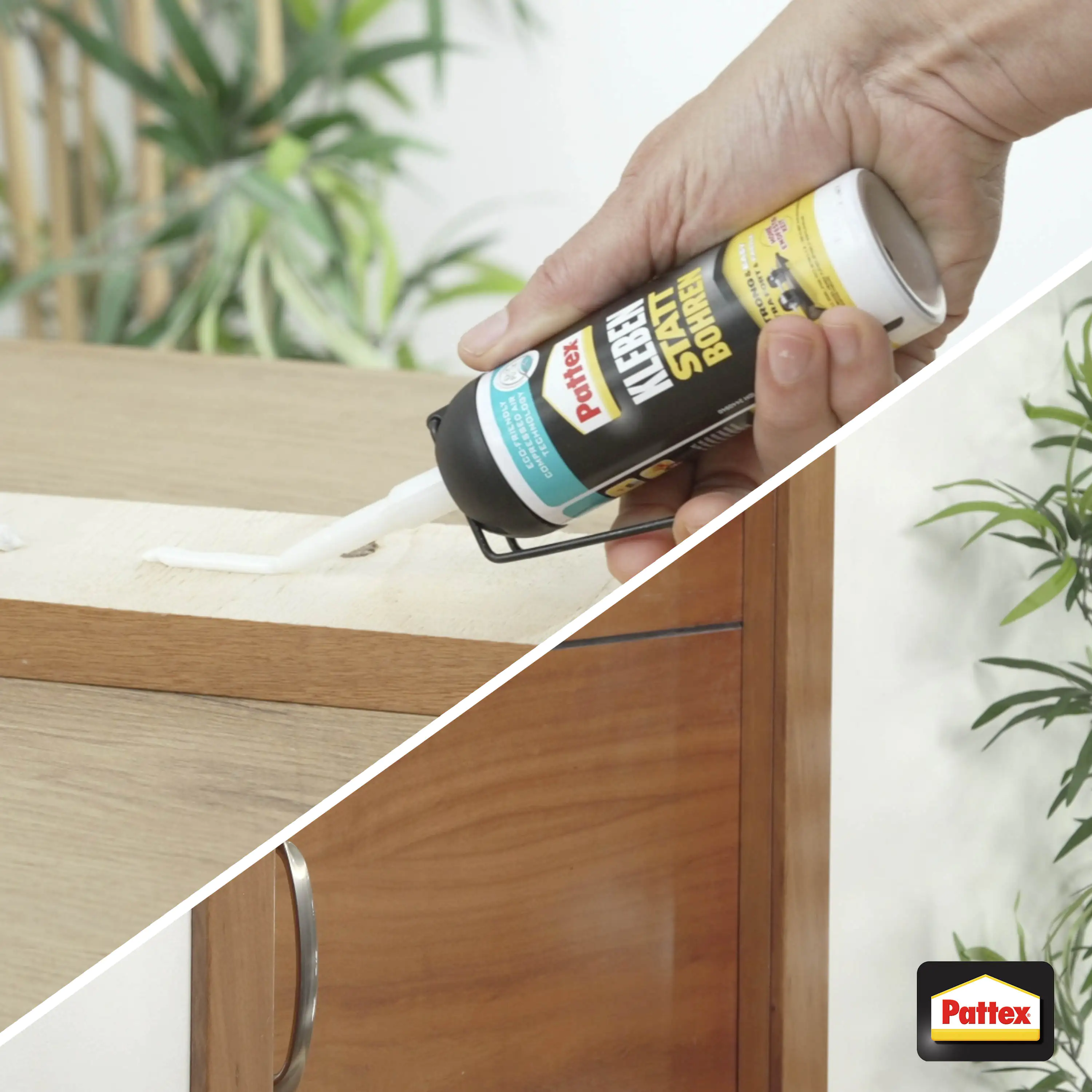 Pattex Kleben statt Bohren Montagekleber 133 g Spender, weiß Pattex Kleben statt Bohren Montagekleber 133 g Spender, weiß