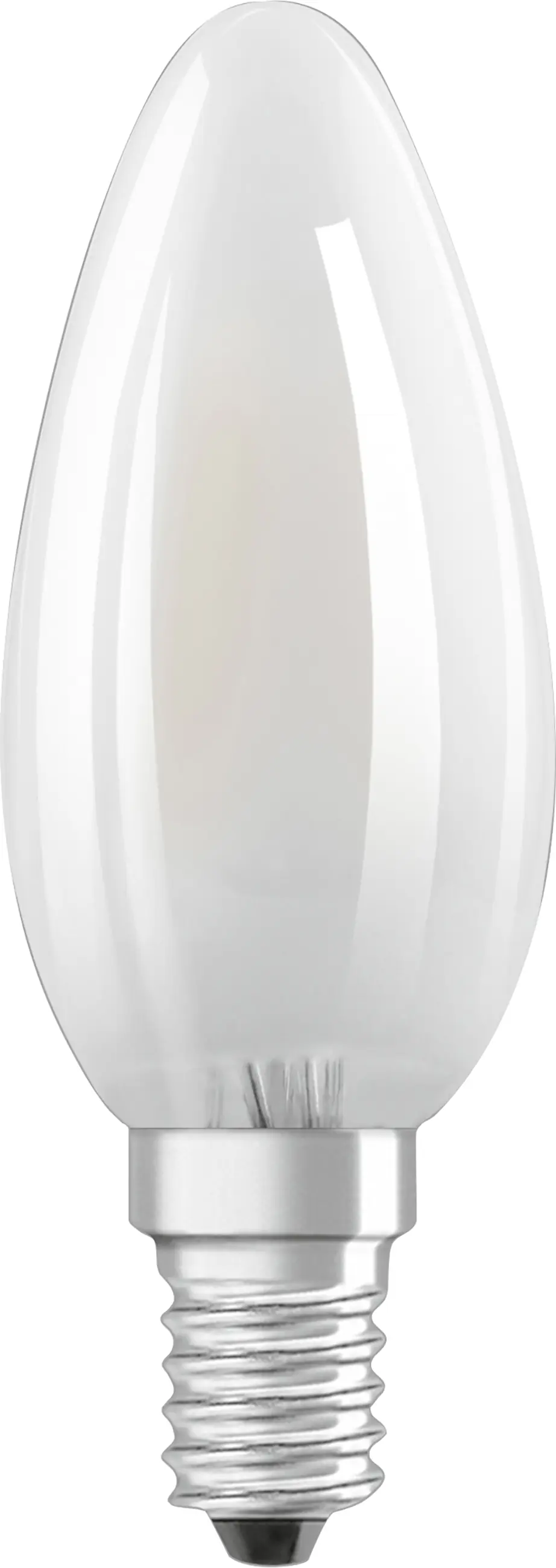 Bellalux LED Kerzenlampe Klassik B25 E14 2,5 W warmweiß weiß matt