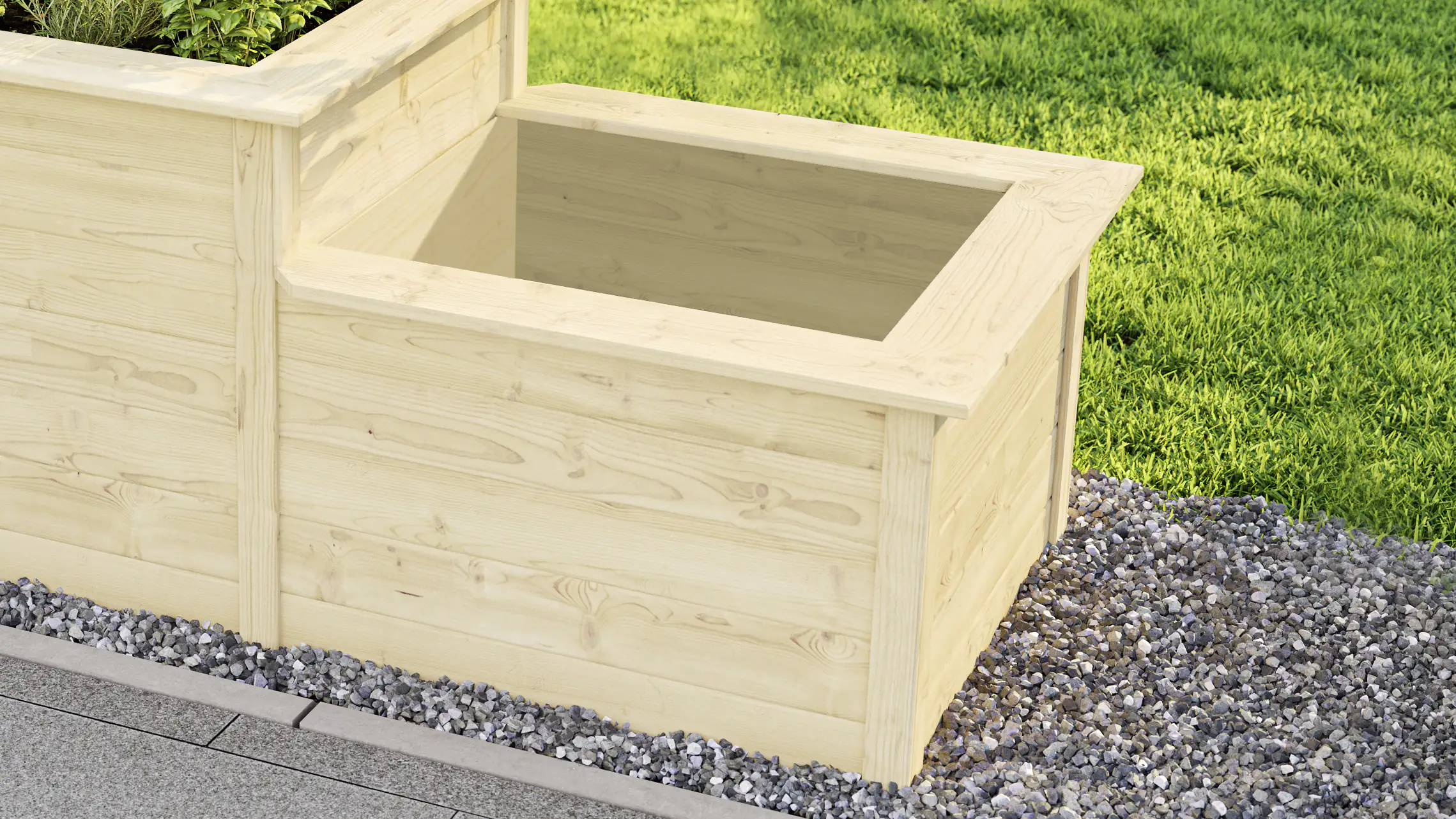 Weka Hochbeet 205x79 21mm, Stufe