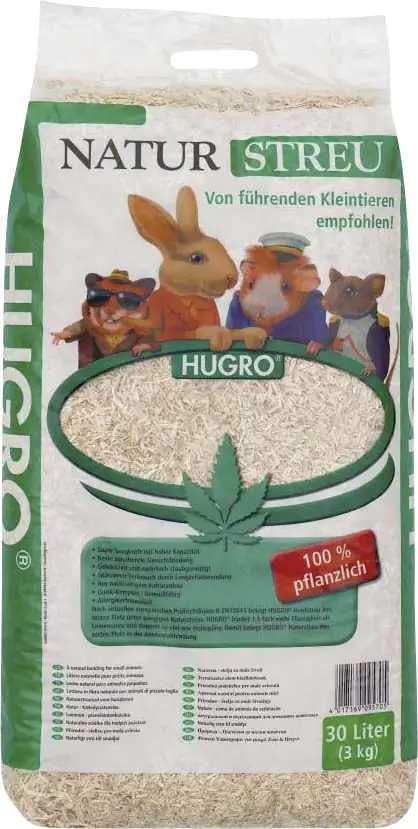 Hugro Nagerstreu Hanf Inhalt: 30l