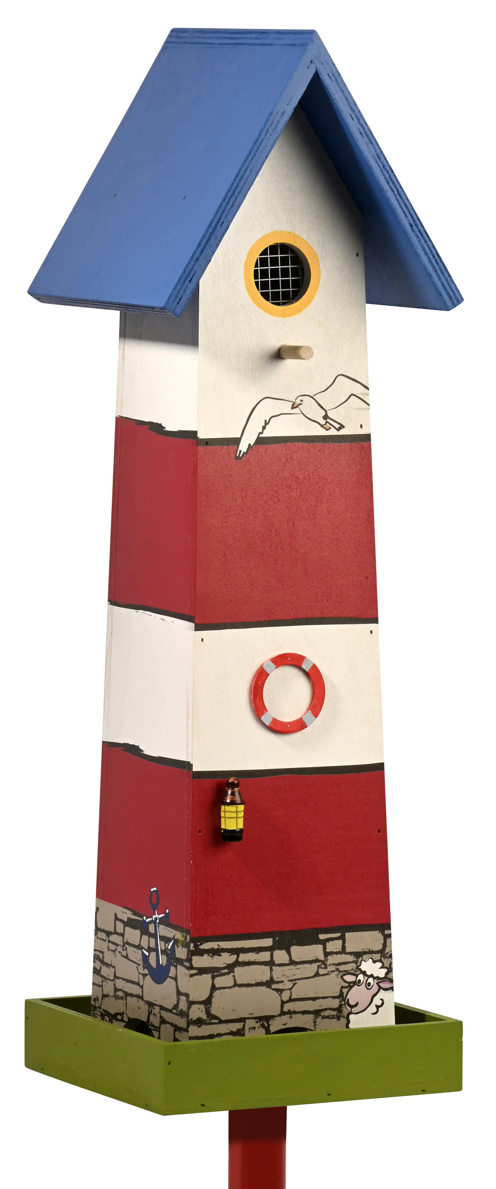 Dobar Vogelburg Leuchtturm 19,5 x 19,5 x 60 cm