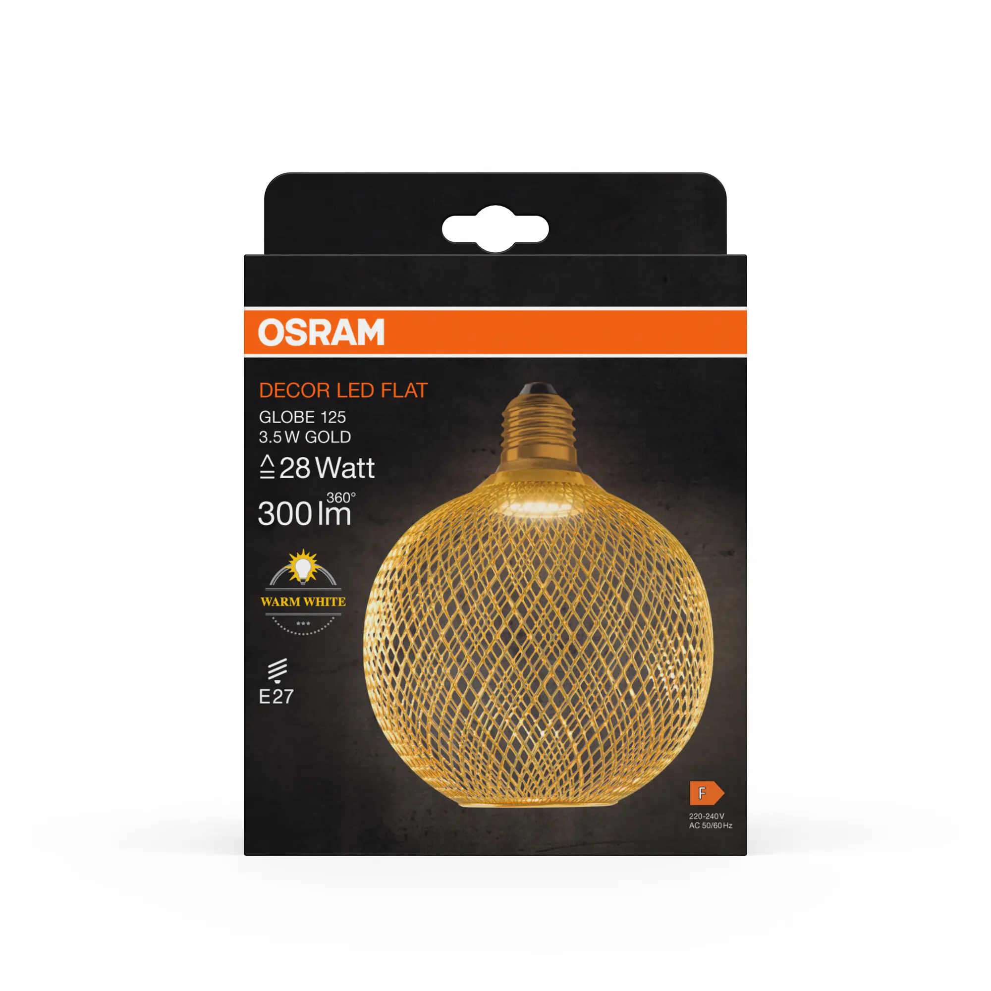 Osram Decor LED Leuchtmittel Flat Globe 125 E27 3,5 W gold Osram Decor LED Leuchtmittel Flat Globe 125 E27 3,5 W gold