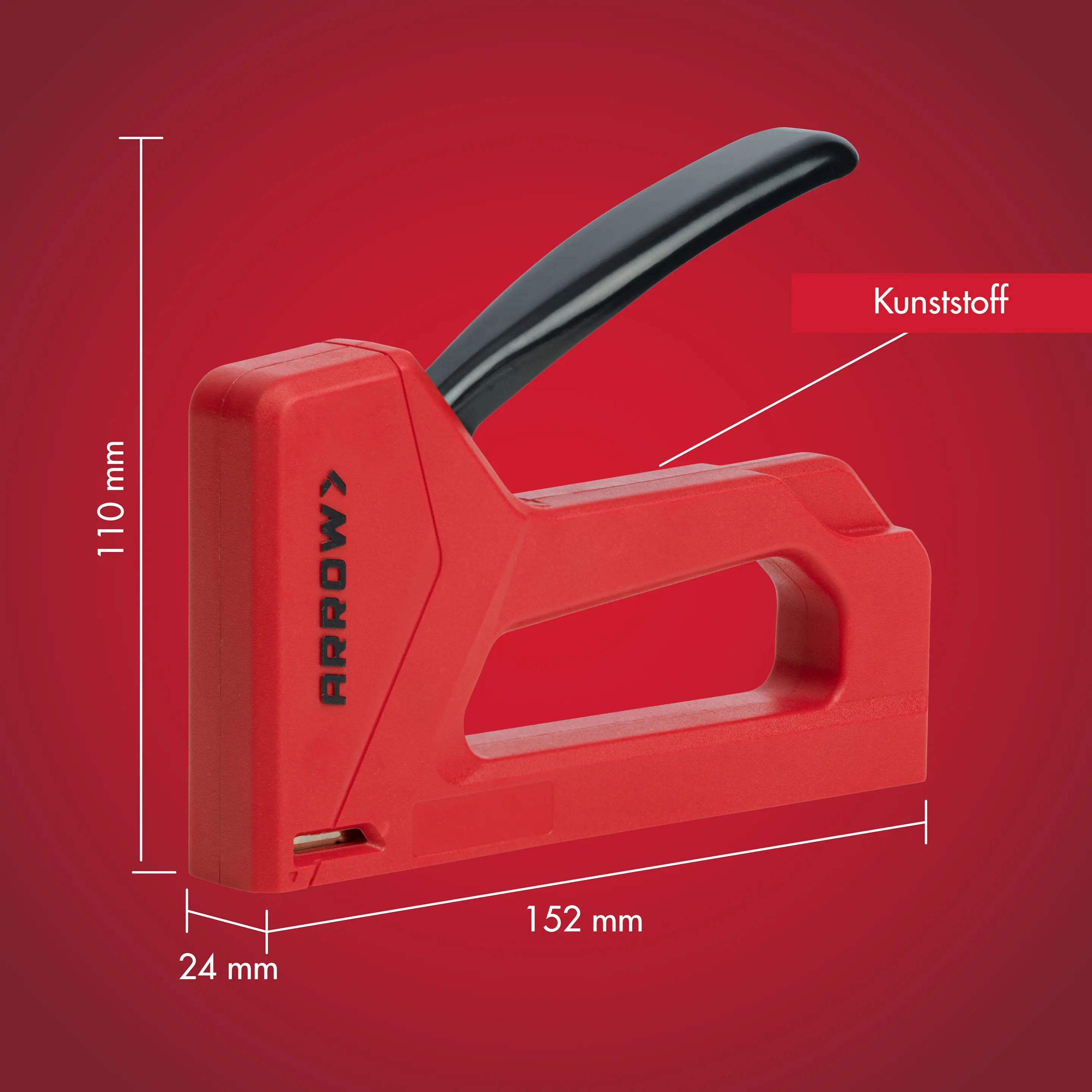 Arrow Handtacker JT21 für Feindrahtklammern - Set inkl. 1000 Feindrahtklammern