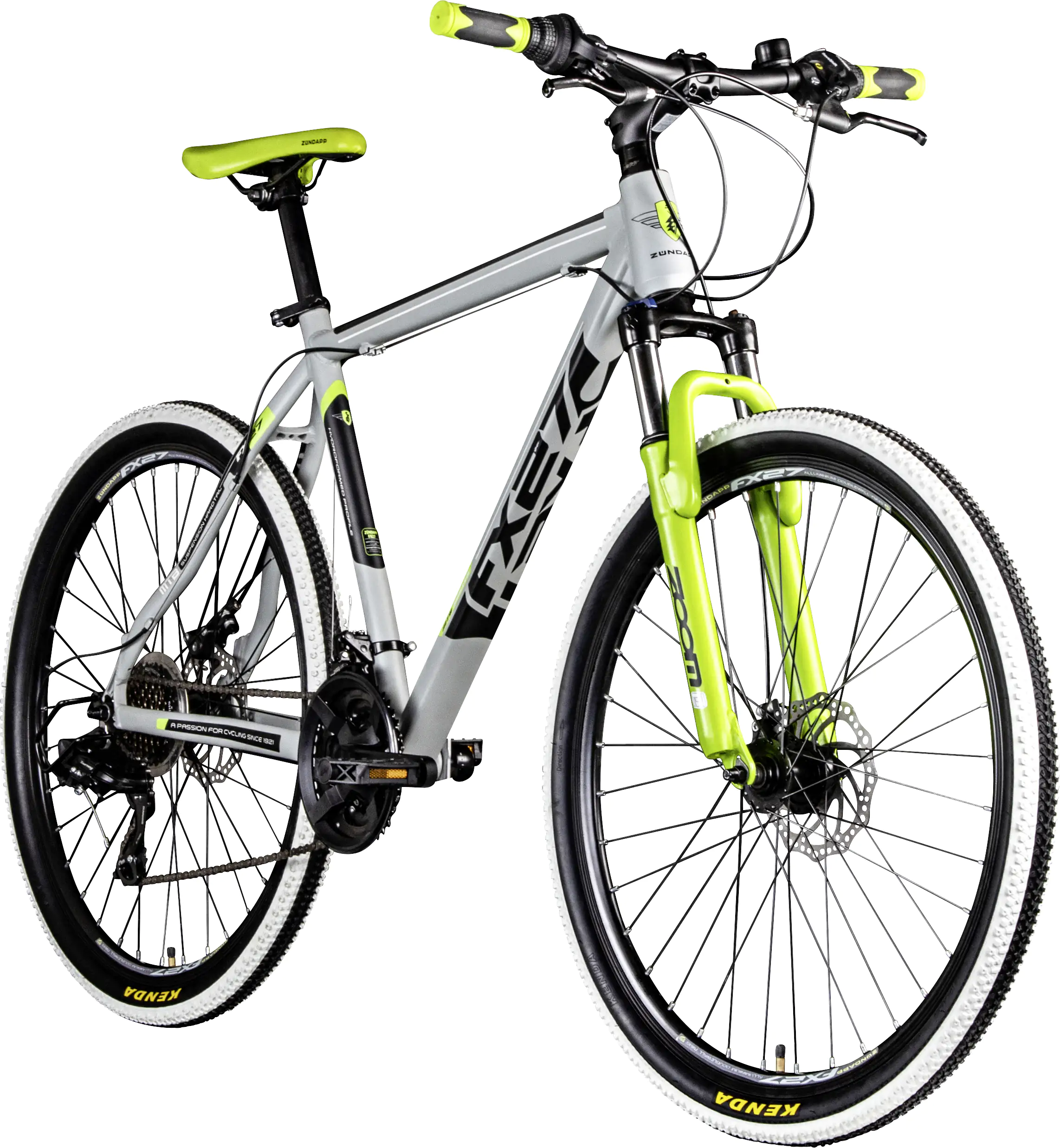 Zündapp Mountainbike FX27 650B MTB Hardtail 27,5 Zoll RH 48cm 21-Gang grau grün Zündapp Mountainbike FX27 650B MTB Hardtail 27,5 Zoll RH 48cm 21-Gang grau grün