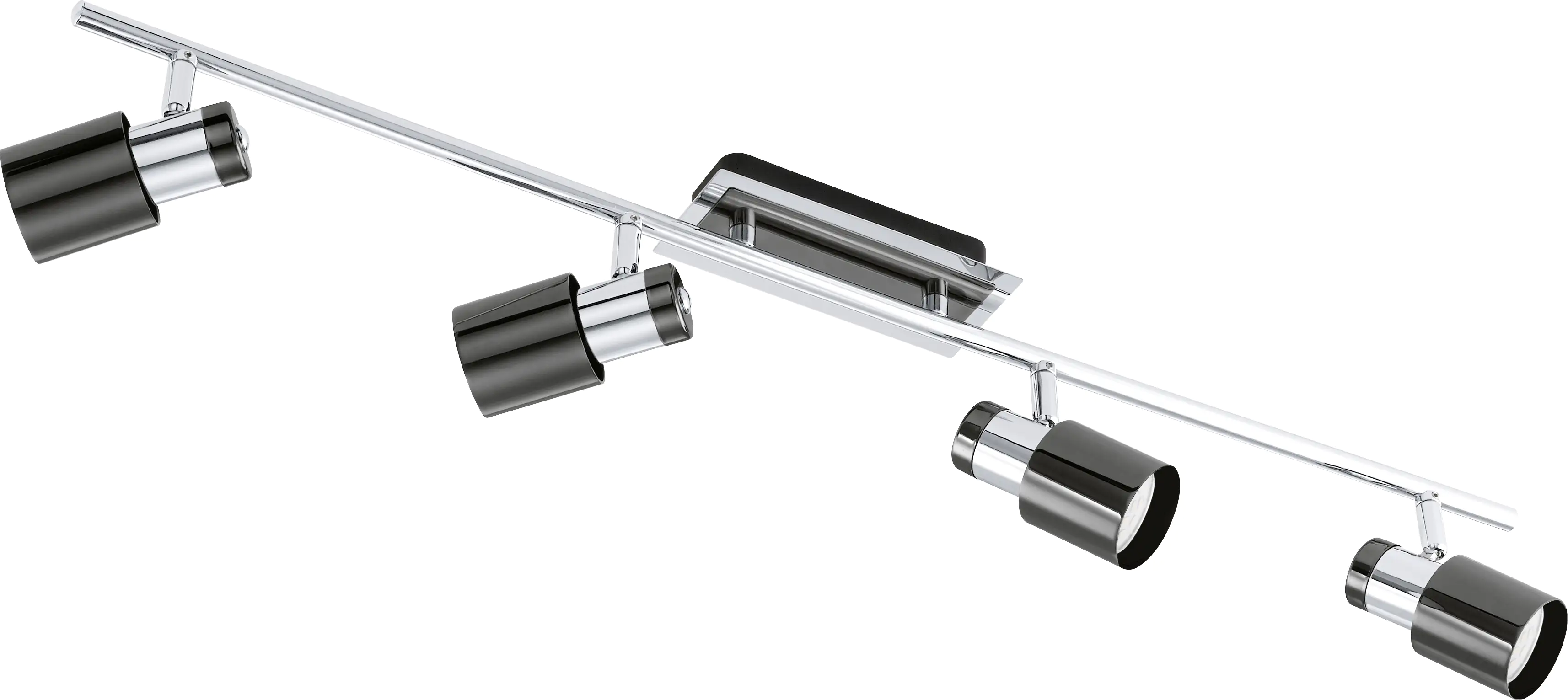 Eglo 4er Spot Davida 1 nickel-nero 78 x 7 cm GU10, warmweiß