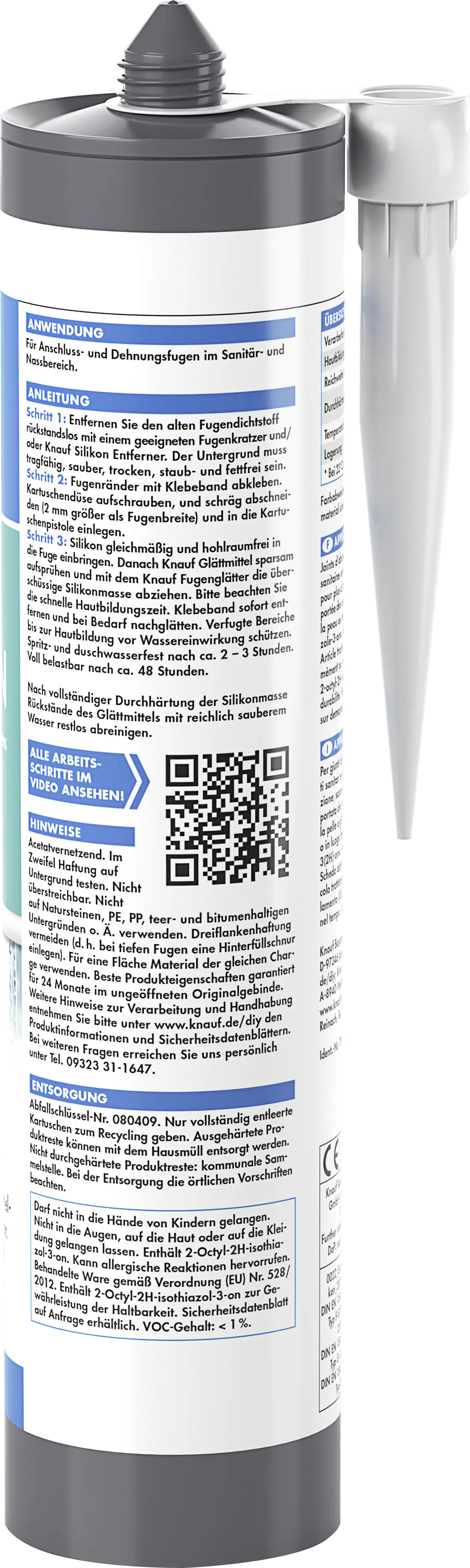 Knauf Sanitär Express Silikon 300 ml weiß