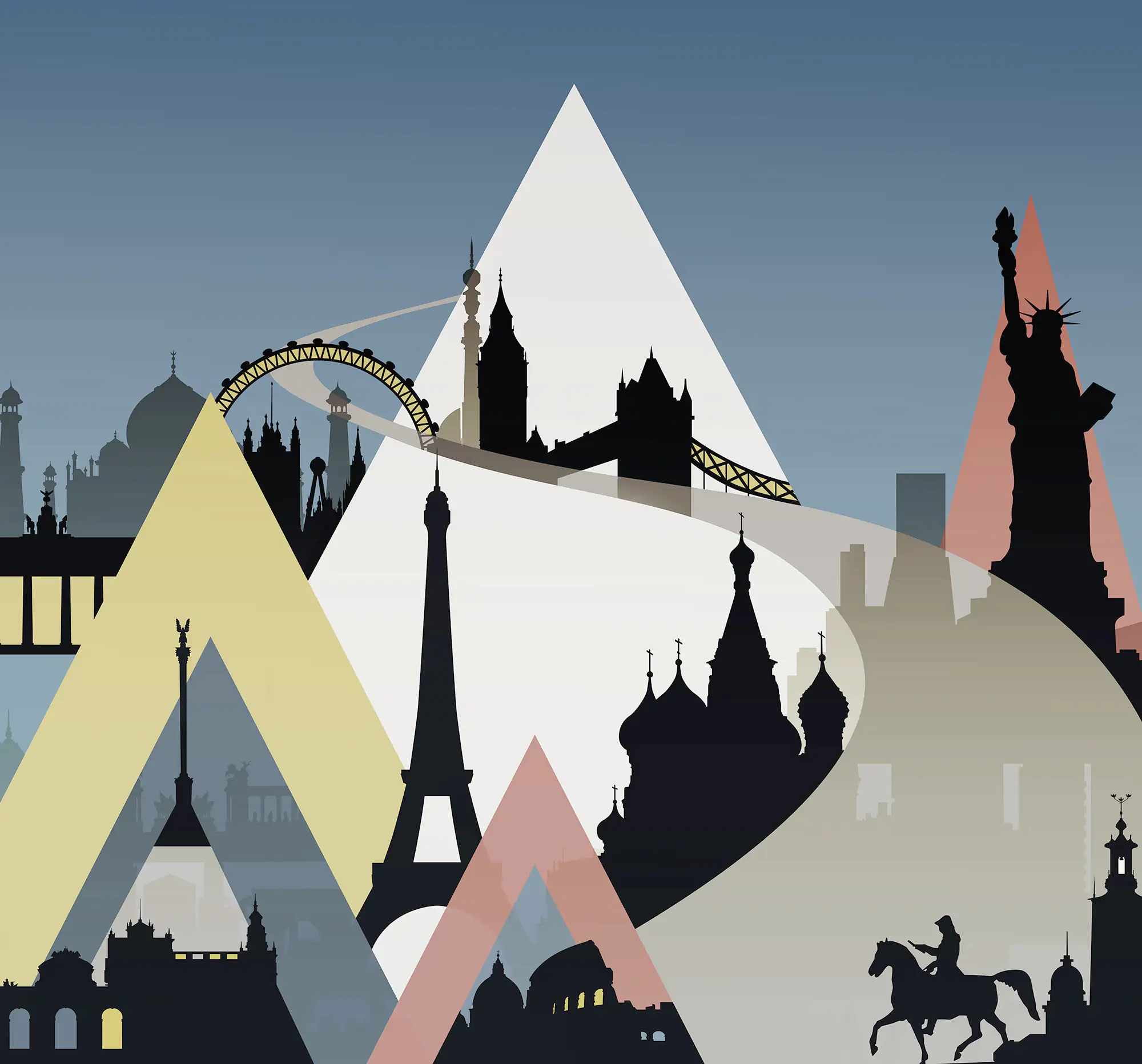 Komar Vlies Fototapete Sightseeing 300 x 280 cm 