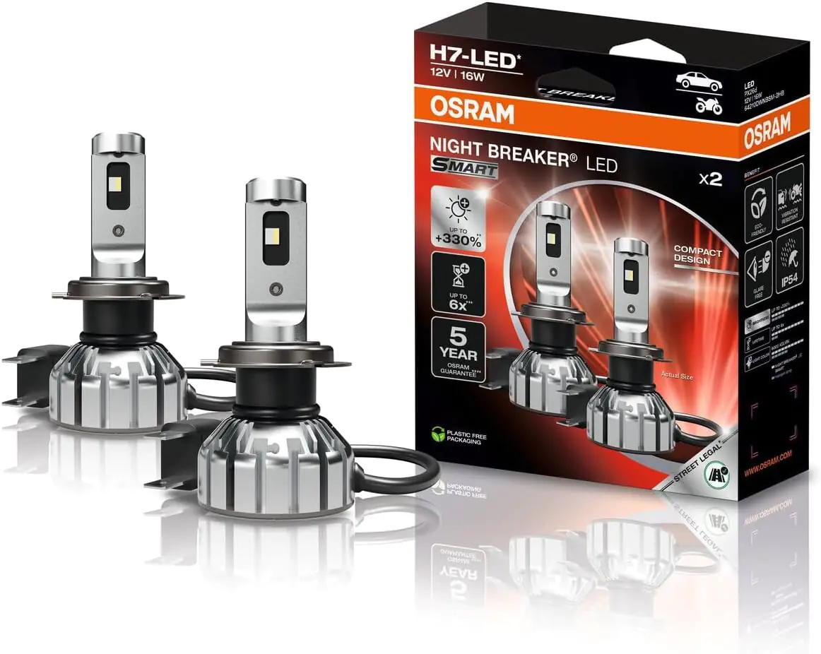 Osram Scheinwerferlampe H7 Night Breaker LED 2 Stück