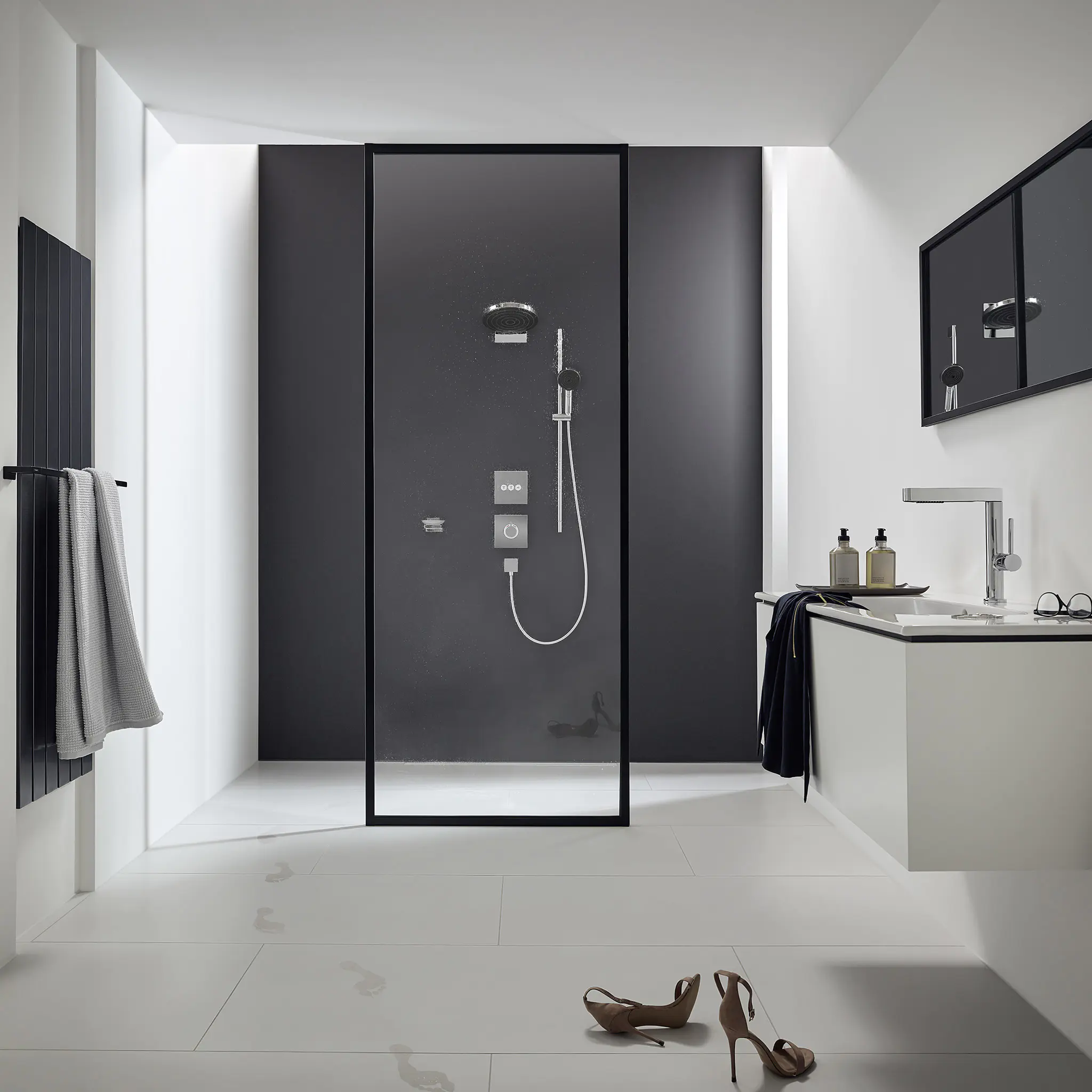 Hansgrohe Brausegarnitur 3 Strahlarten Pulyify Select S EcoSmart 96 cm chrom