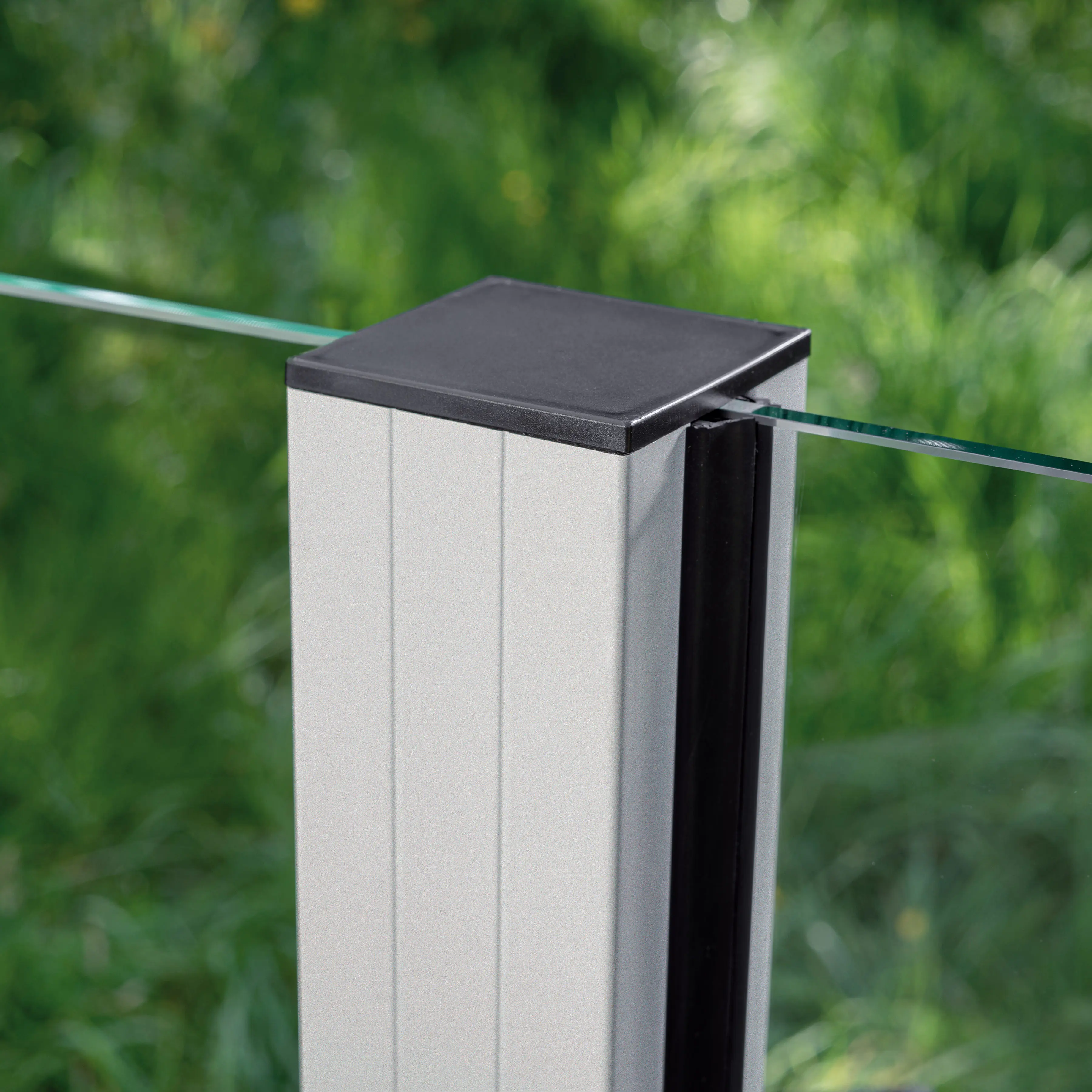 Ambiente Glaszaun Erweiterungsset Klarglas 187 x 55,7 cm weiß Ambiente Glaszaun Erweiterungsset Klarglas 187 x 55,7 cm weiß