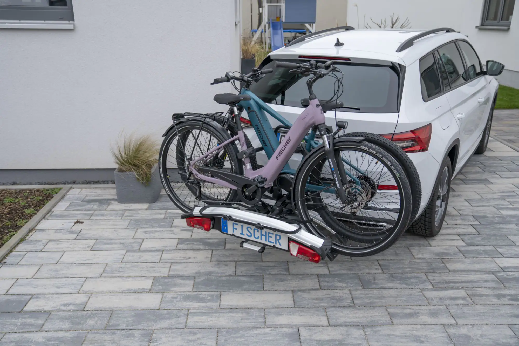 Fischer Kupplungsfahrradträger für 2 Fahrräder oder E-Bikes