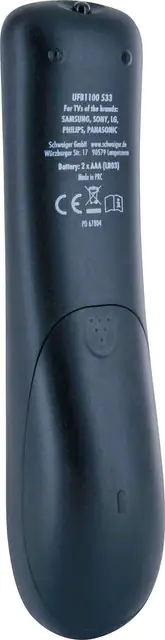 Schwaiger Fernbedienung 2 in 1 schwarz, 2x LR03 (AAA) Schwaiger Fernbedienung 2 in 1 schwarz, 2x LR03 (AAA)