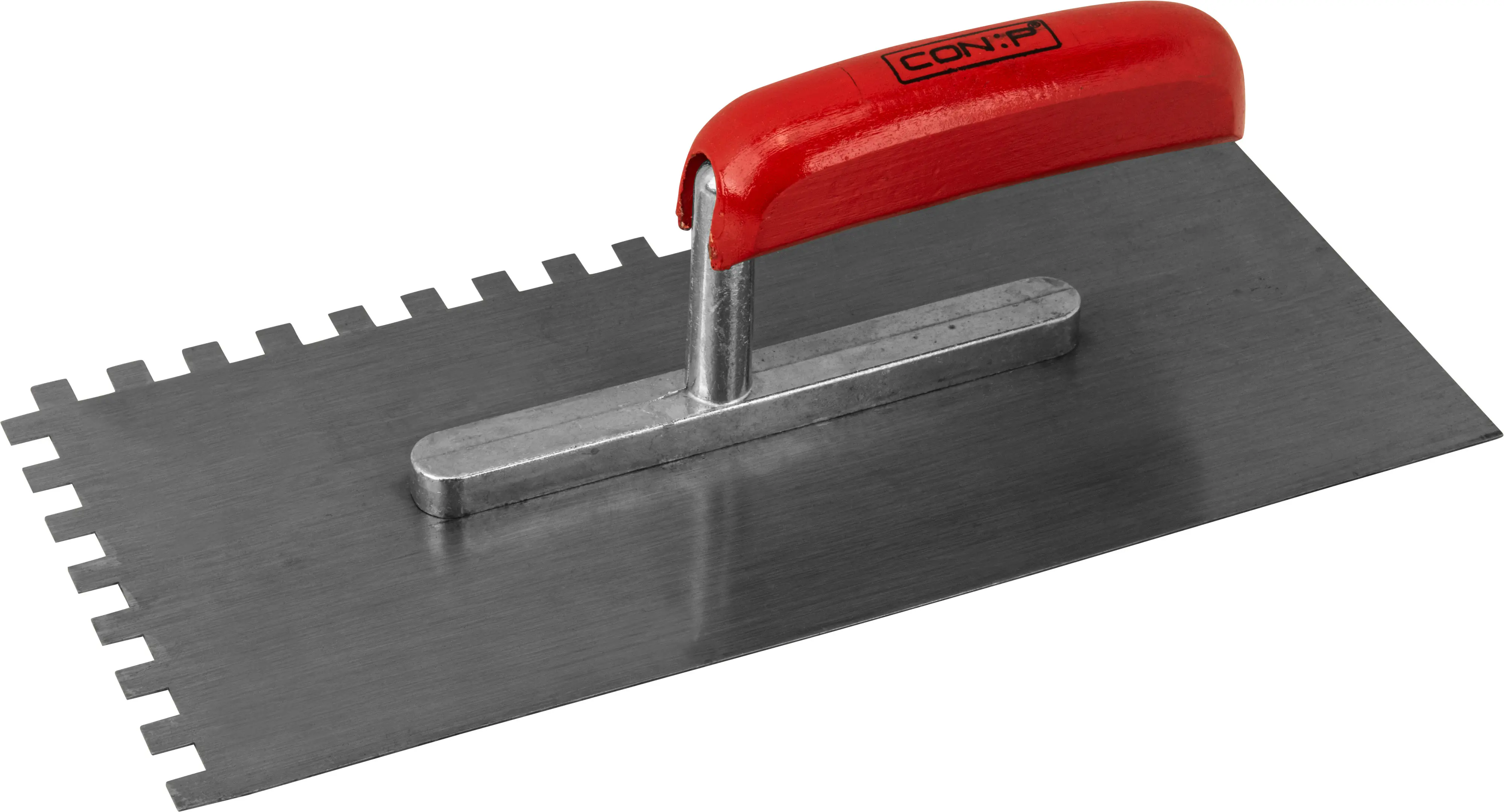 Zahnglättekelle 280 x 130 mm, Zahnung 8 x 8 mm Stahl