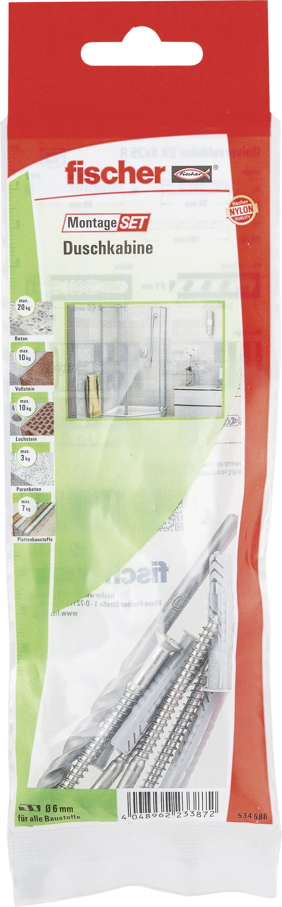 Fischer Montage-Set Duschkabine