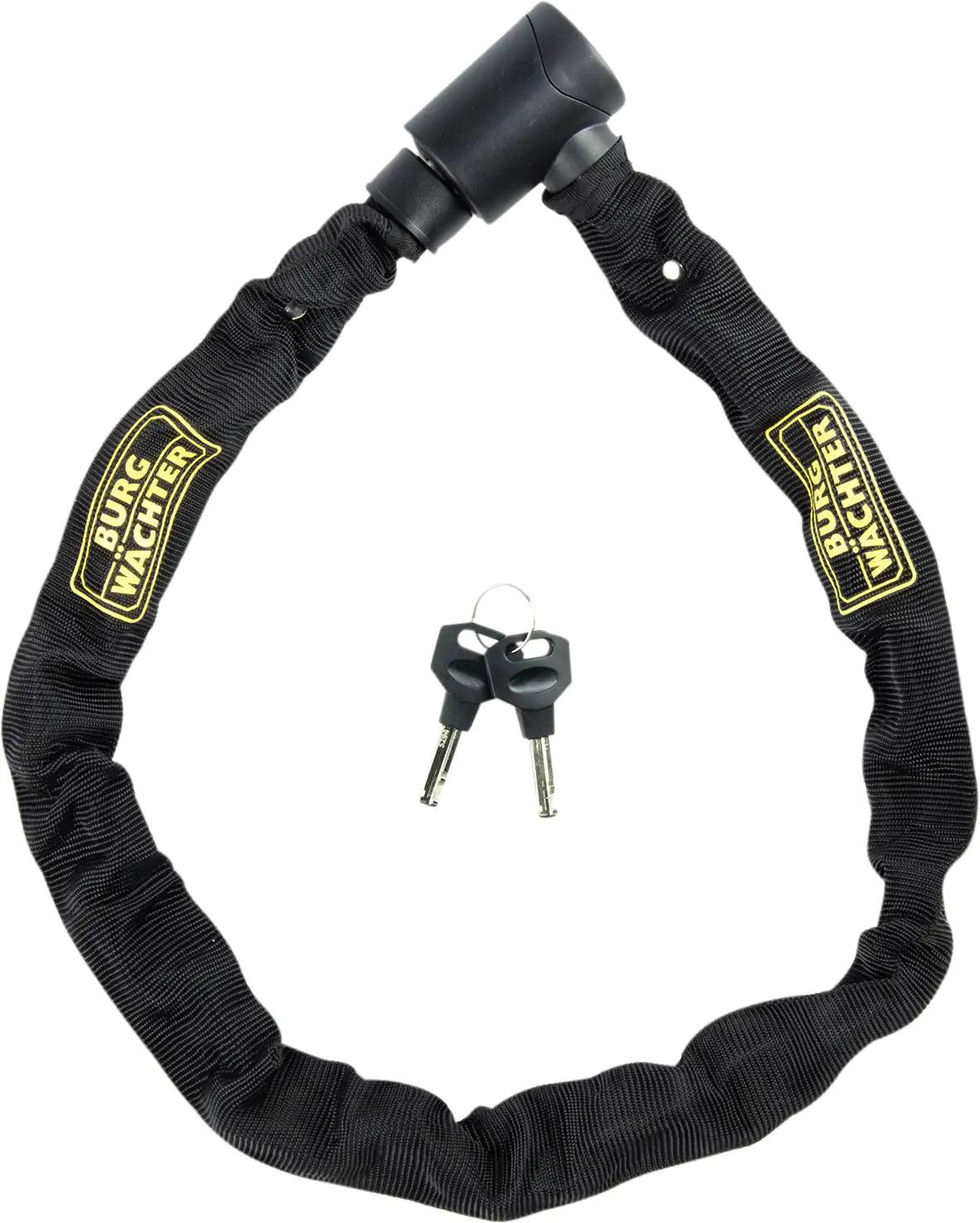 Burg Wächter Kettenschloss 900mm Ø 6mm schwarz mit 2 Schlüsseln