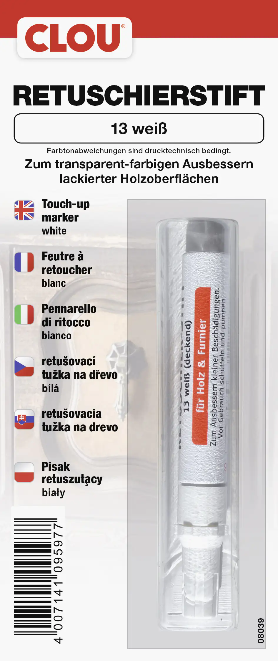 Clou Retuschierstift weiß Clou Retuschierstift weiß