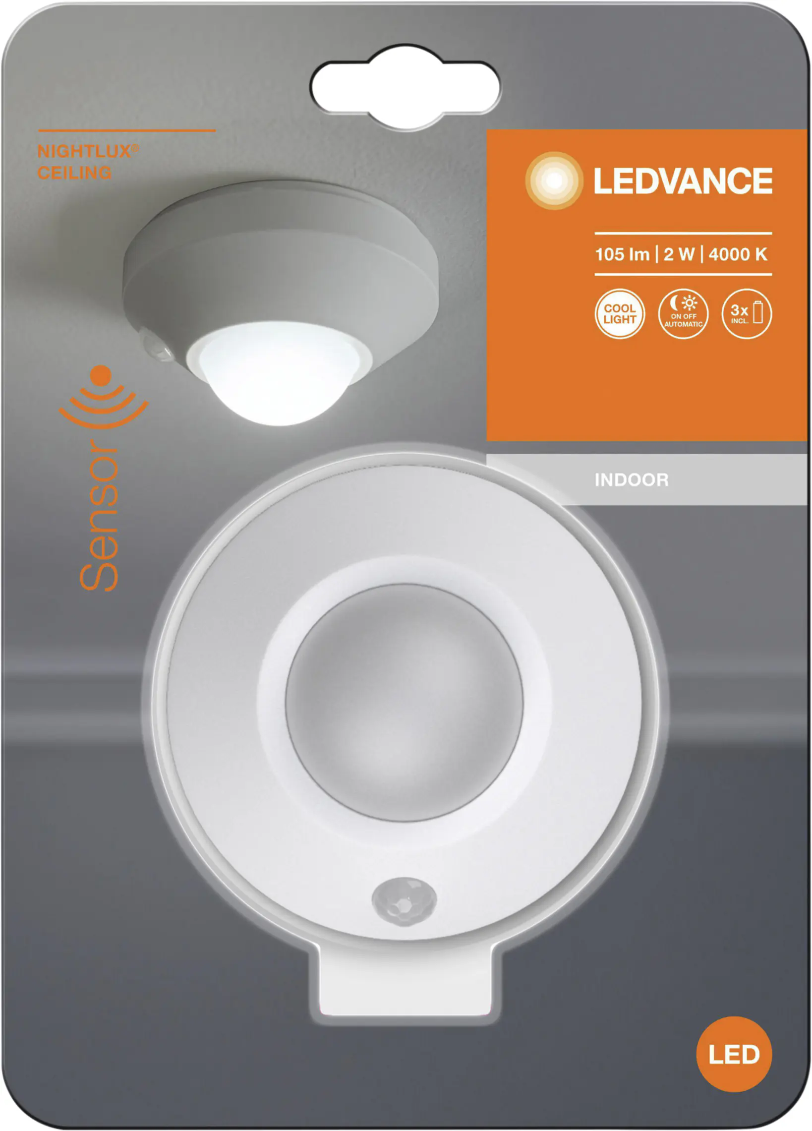 Osram LED Nachtlicht Nightlux Ceiling weiß Lumen: 105Im