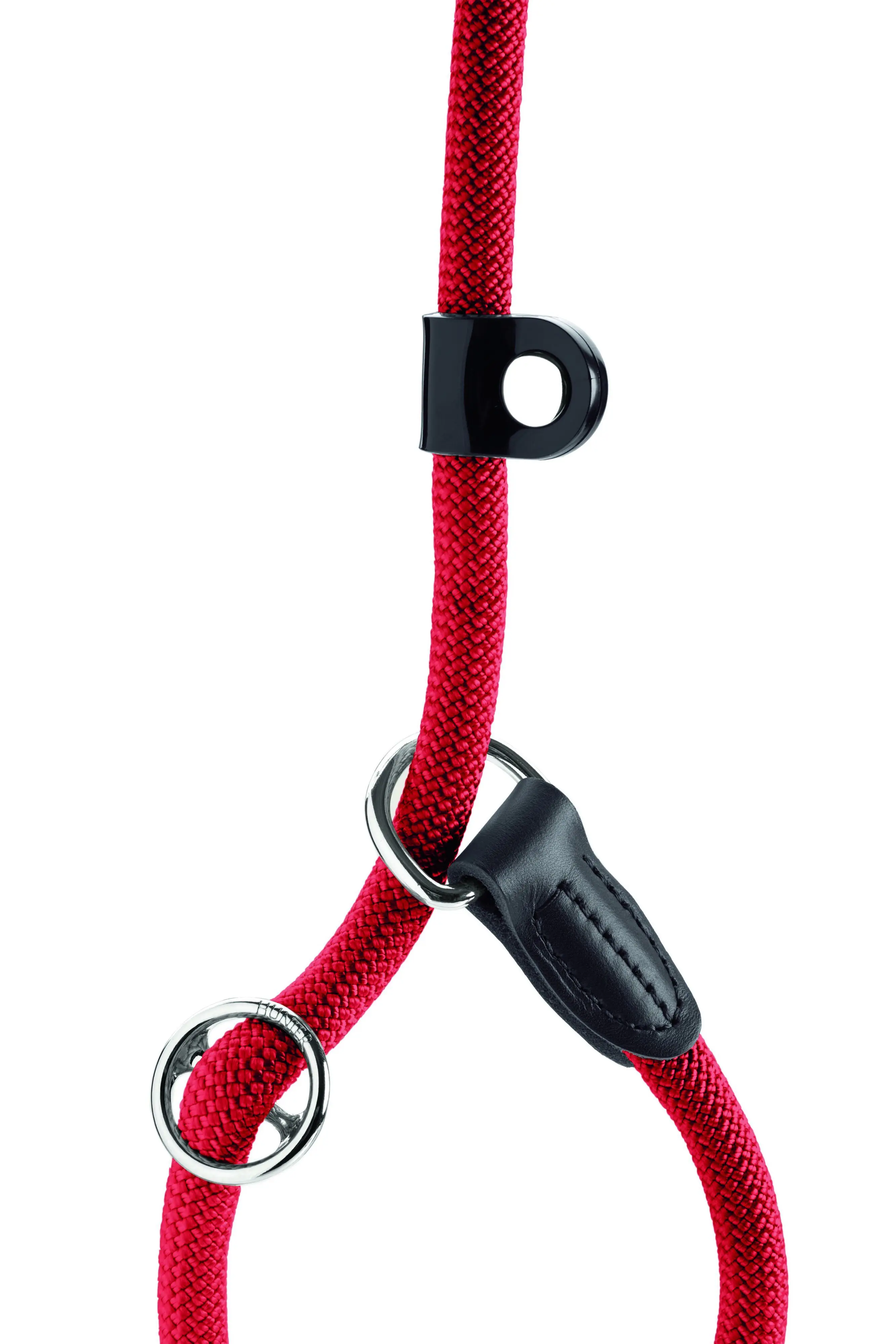 Hunter Hundeleine Freestyle mit Halsung 1,7 m x 1 cm rot