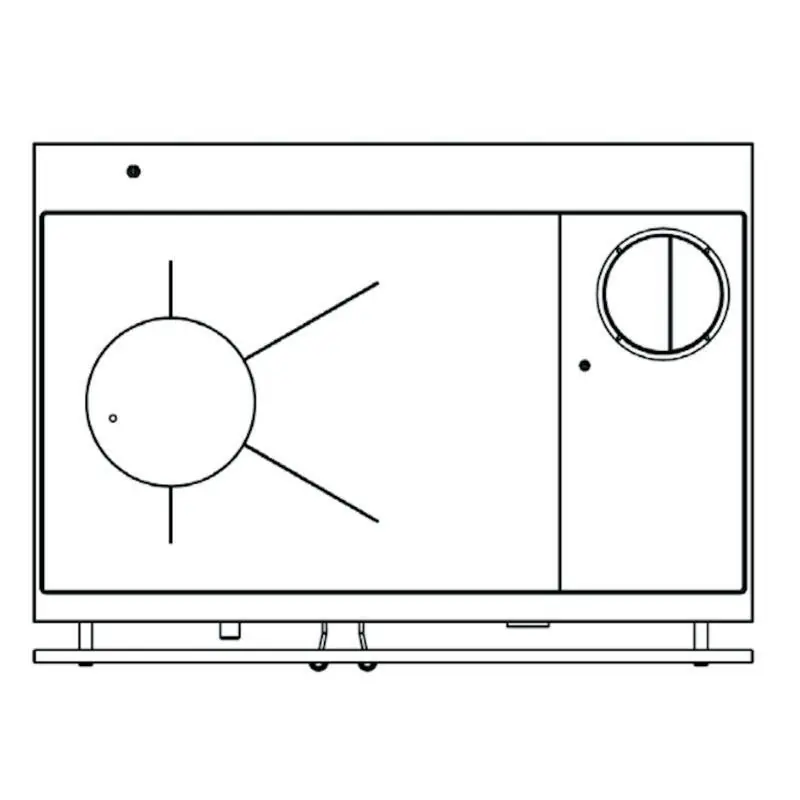 Firefix Küchenherd MAAS Stahlverkleidung weiß mit einer Edelstahlfront 83 kW