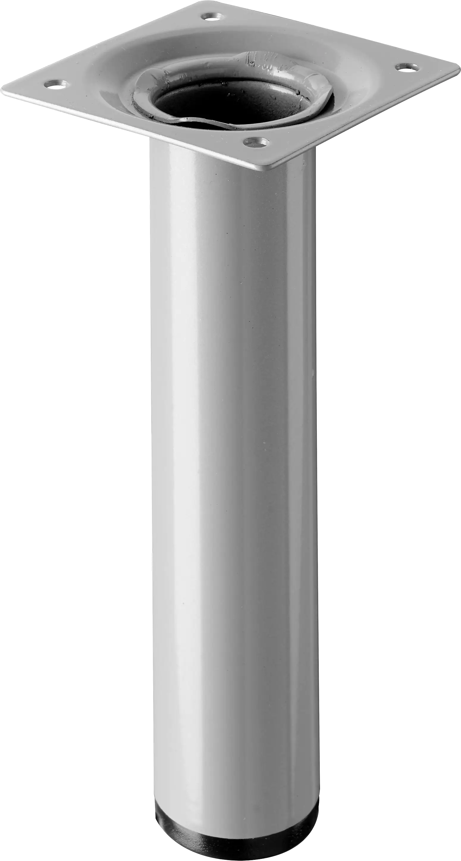 Hettich Tischbein 3,0 x 15 cm Stahl Aluminium-Optik - 1 Stück