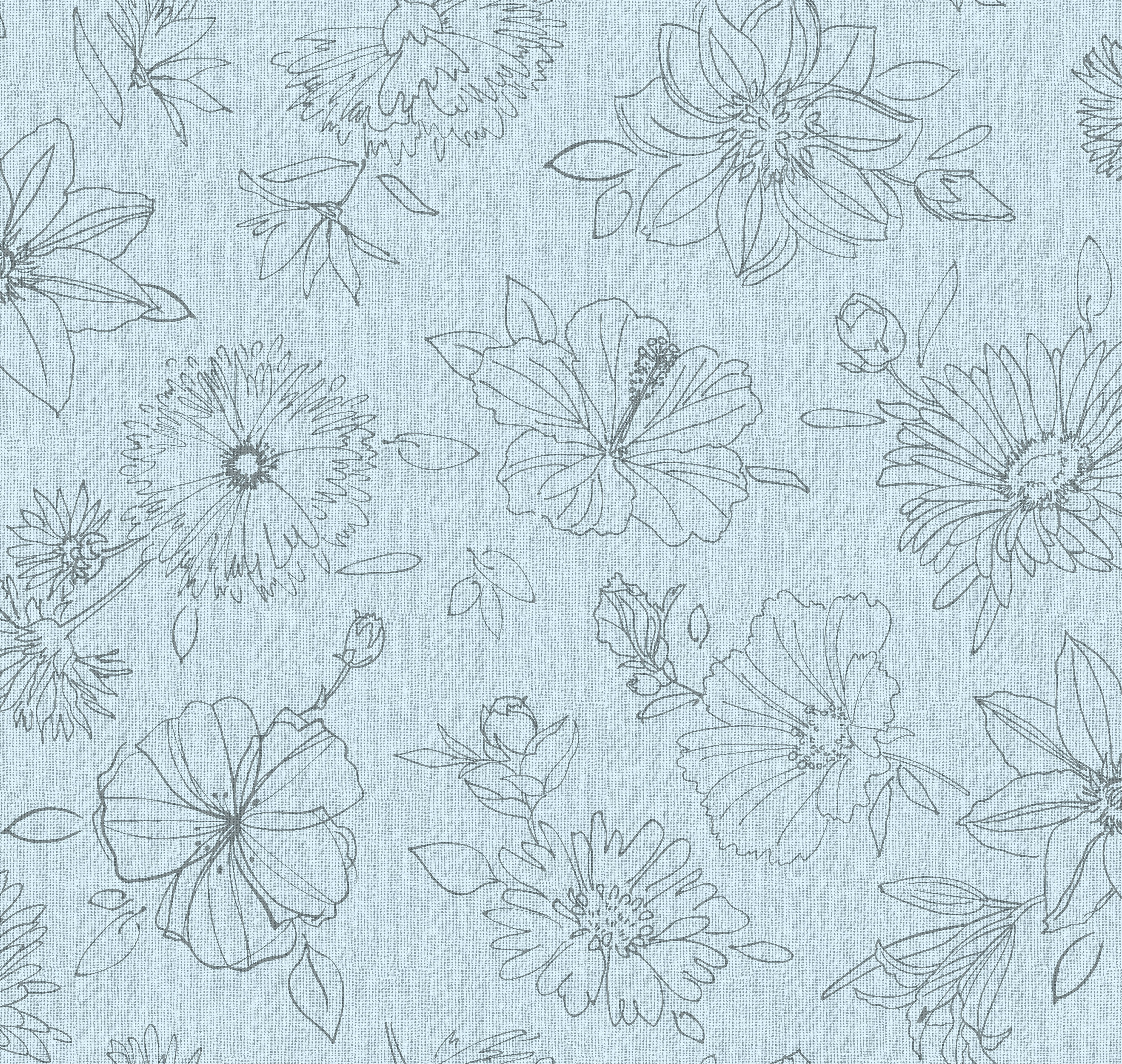 d-c-table® Tischdecke Manhattan Vlies Palmas 110 x 140 cm, grau