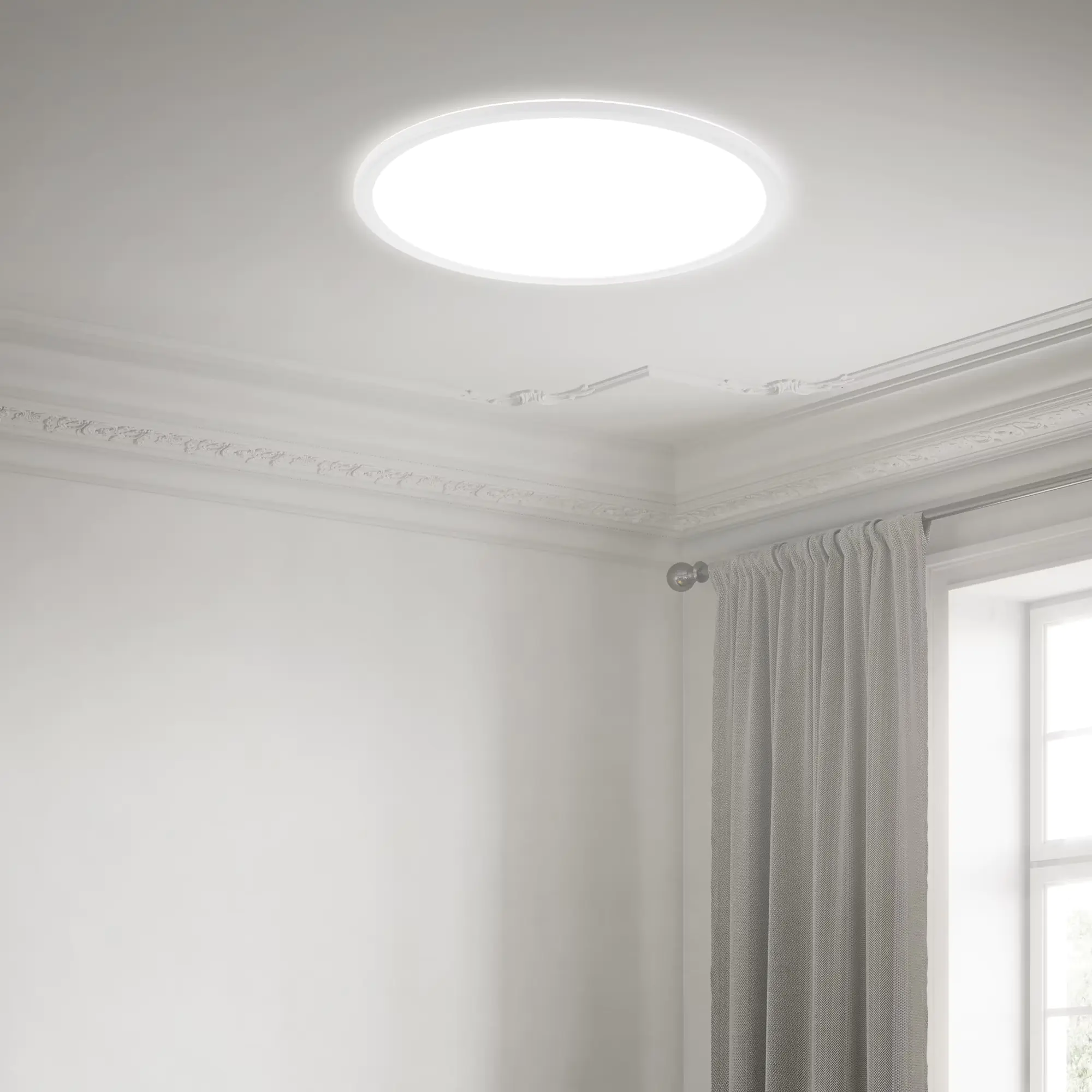 Briloner LED Panel Slim Ø 48 cm, weiß, ultraflach Briloner LED Panel Slim Ø 48 cm, weiß, ultraflach