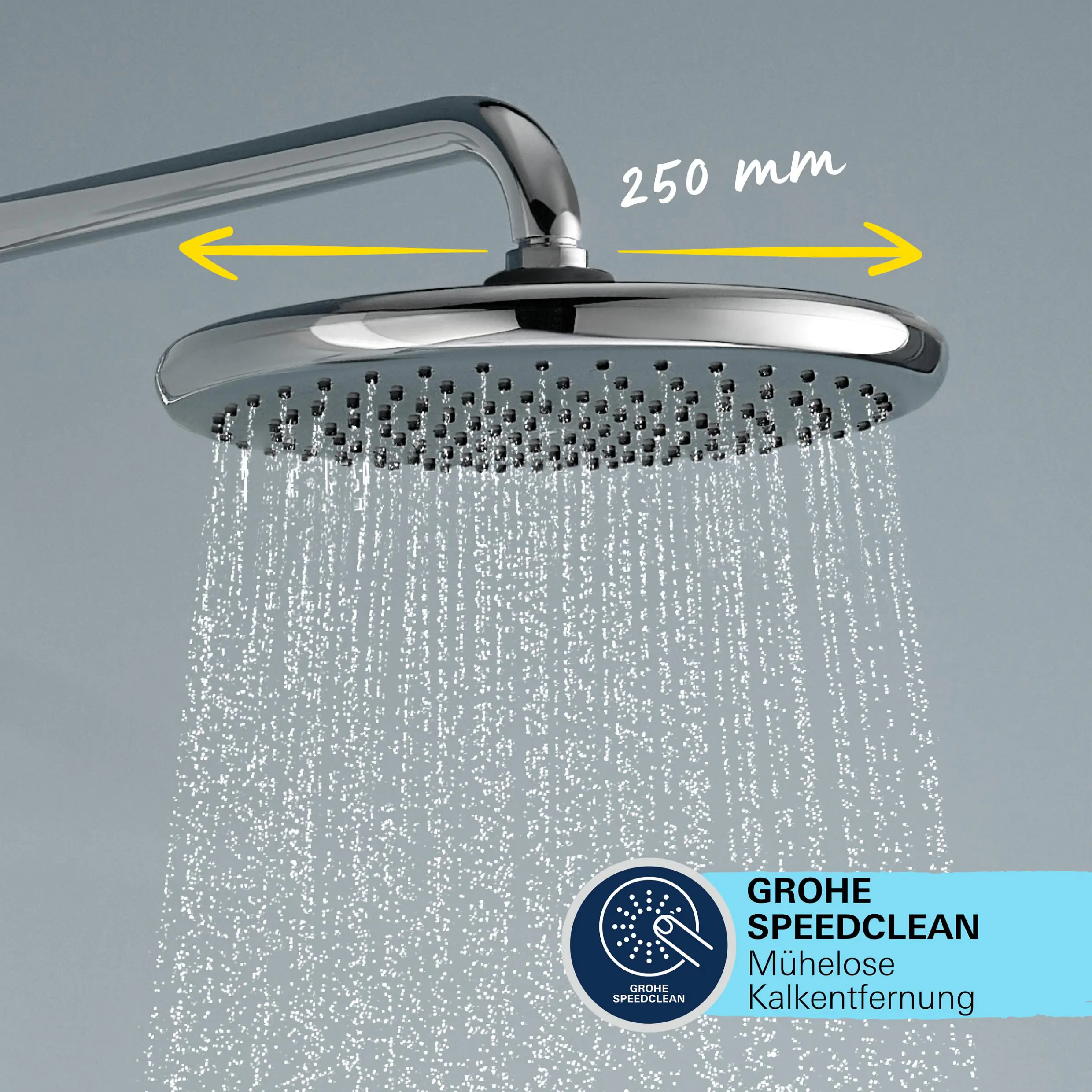 Grohe Kopfbrausesystem Vitalio Start 250 mit Thermostat chrom 113 x 40 cm