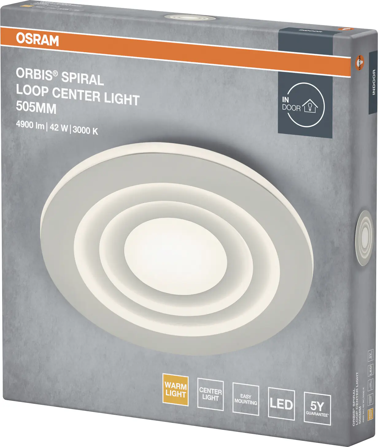 Osram LED Deckenleuchte Orbis Spiral Loop weiß Ø 51 cm 42 W Osram LED Deckenleuchte Orbis Spiral Loop weiß Ø 51 cm 42 W