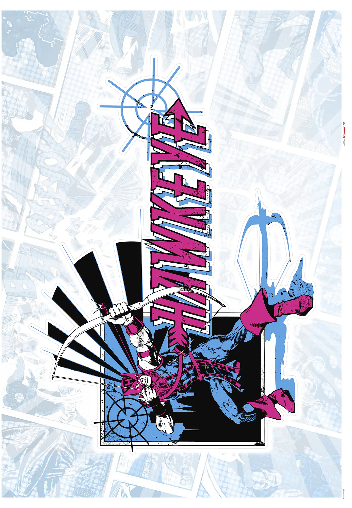 Komar Dekosticker Hawkeye Classic 50 x 70 cm  
