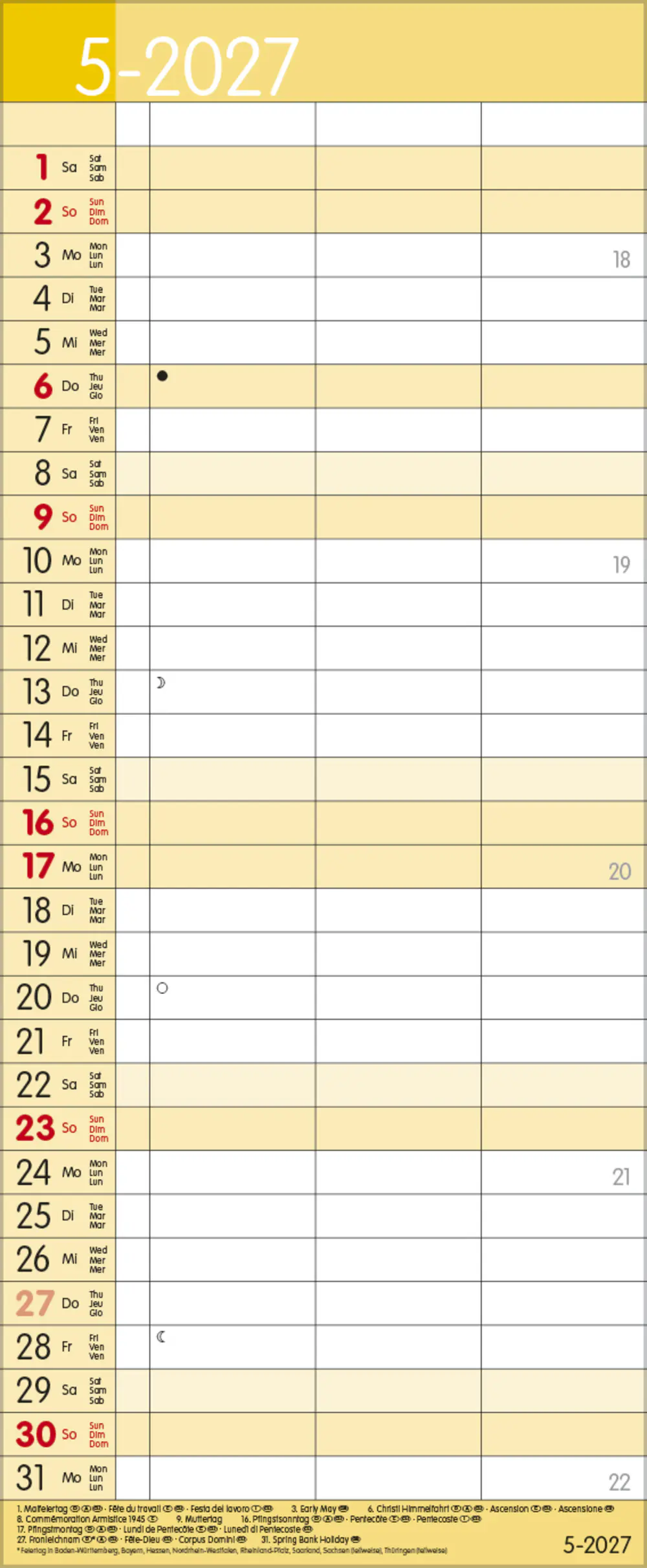 Korsch Kalender Timer for 2 Safran 2027