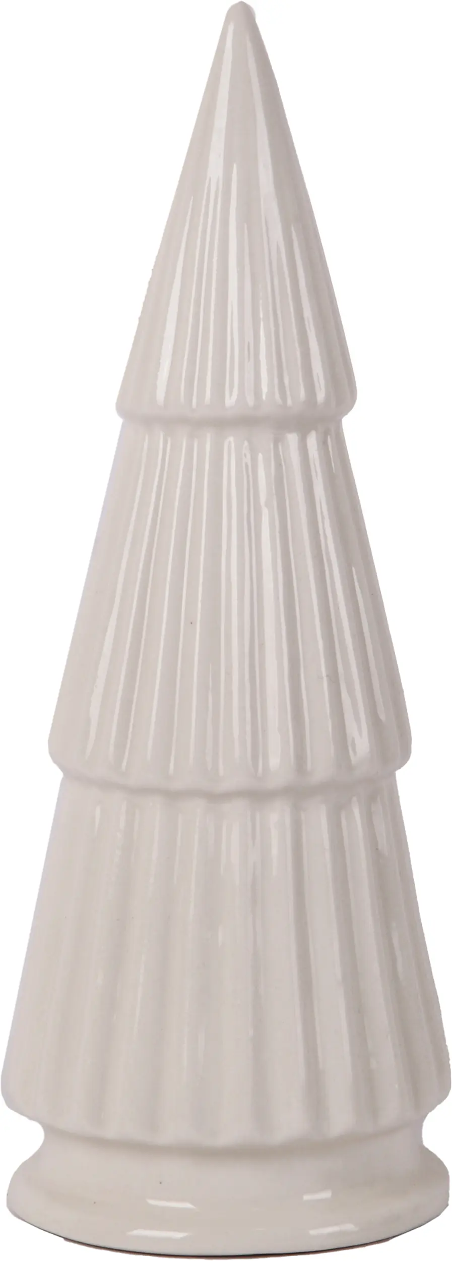 Dekofigur Baum Keramik 21 x 8 cm weiß