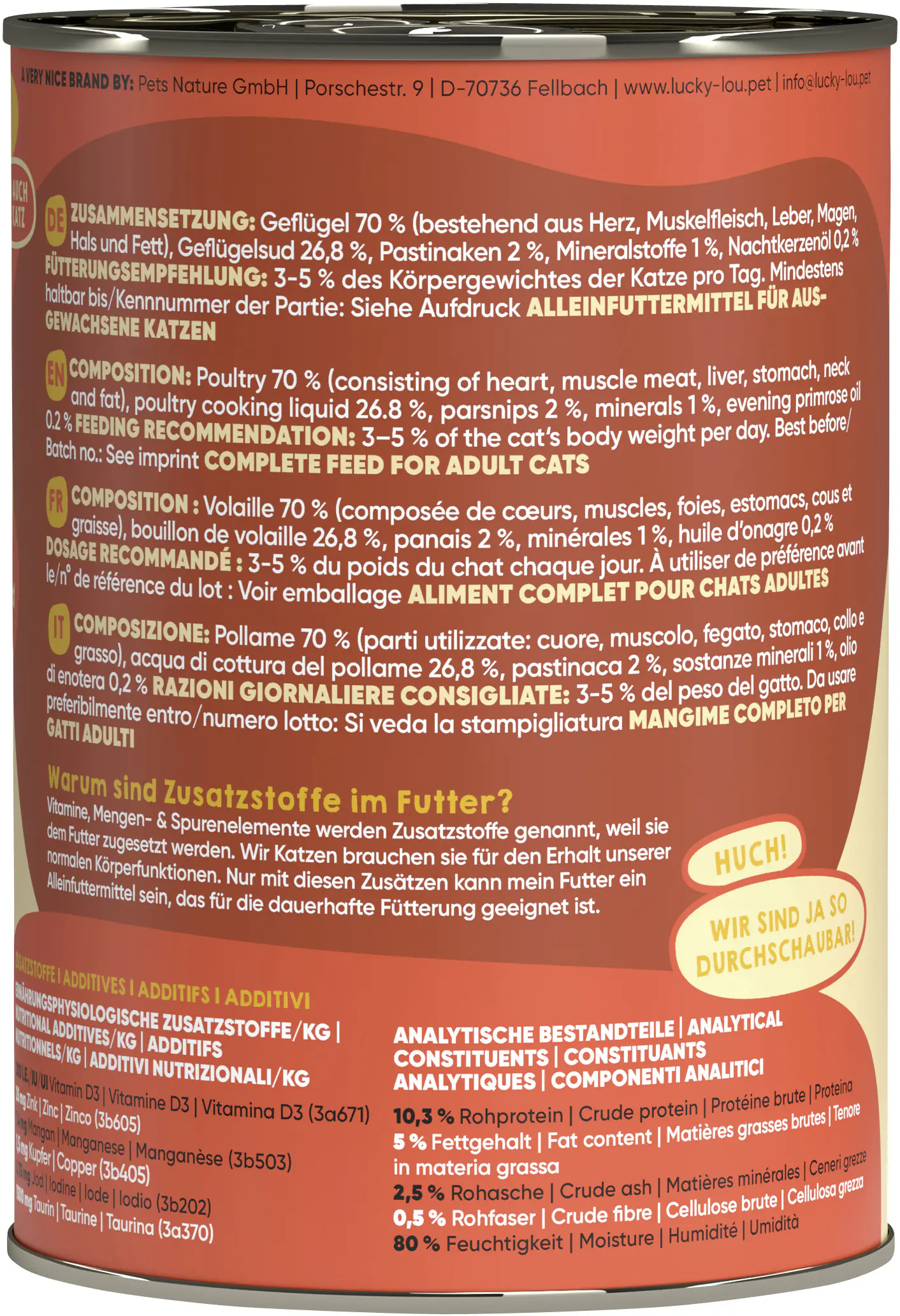 Lucky Lou Lifestage Adult Geflügel 400g